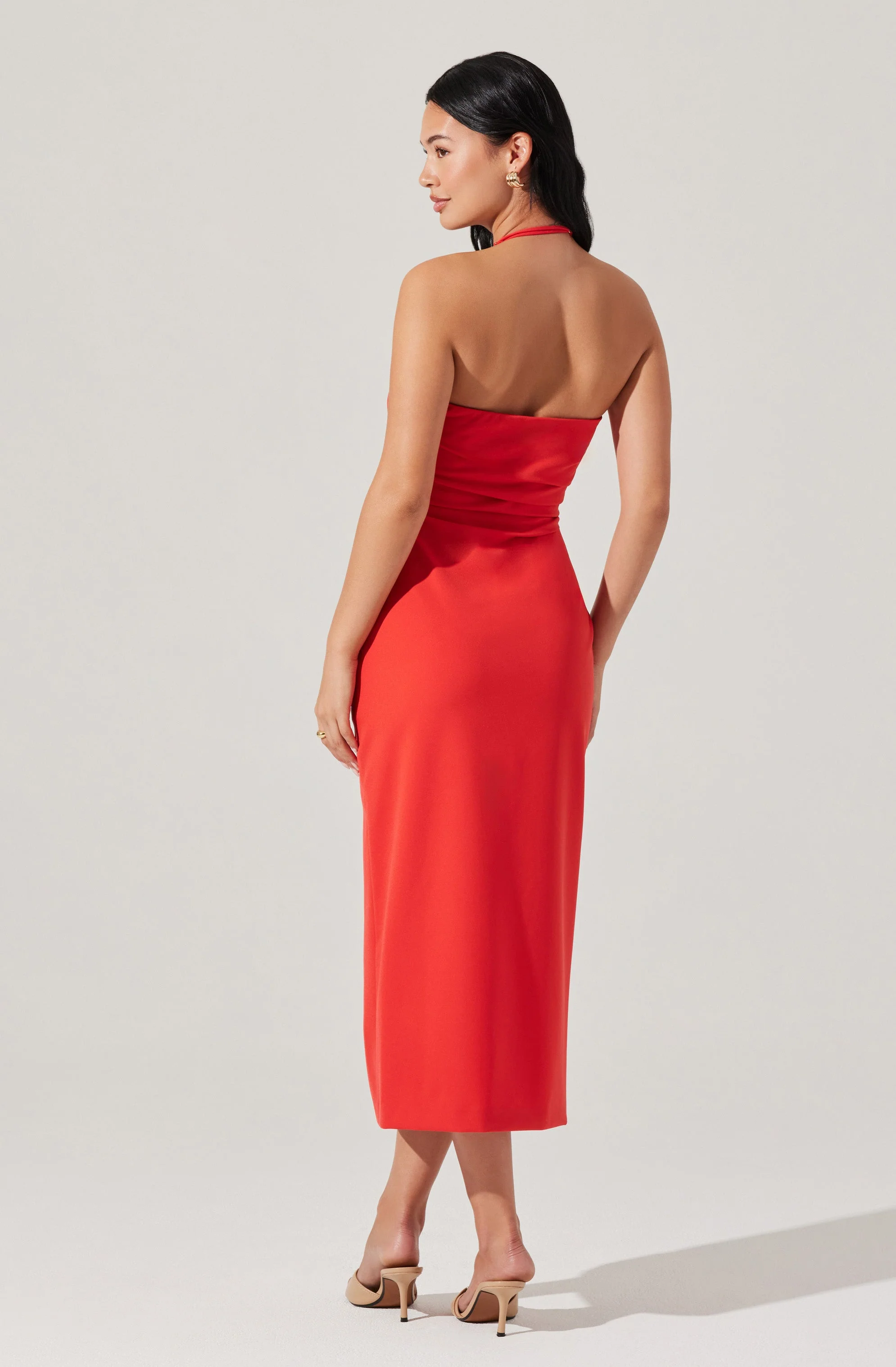 Siena Halter Neck Midi Dress