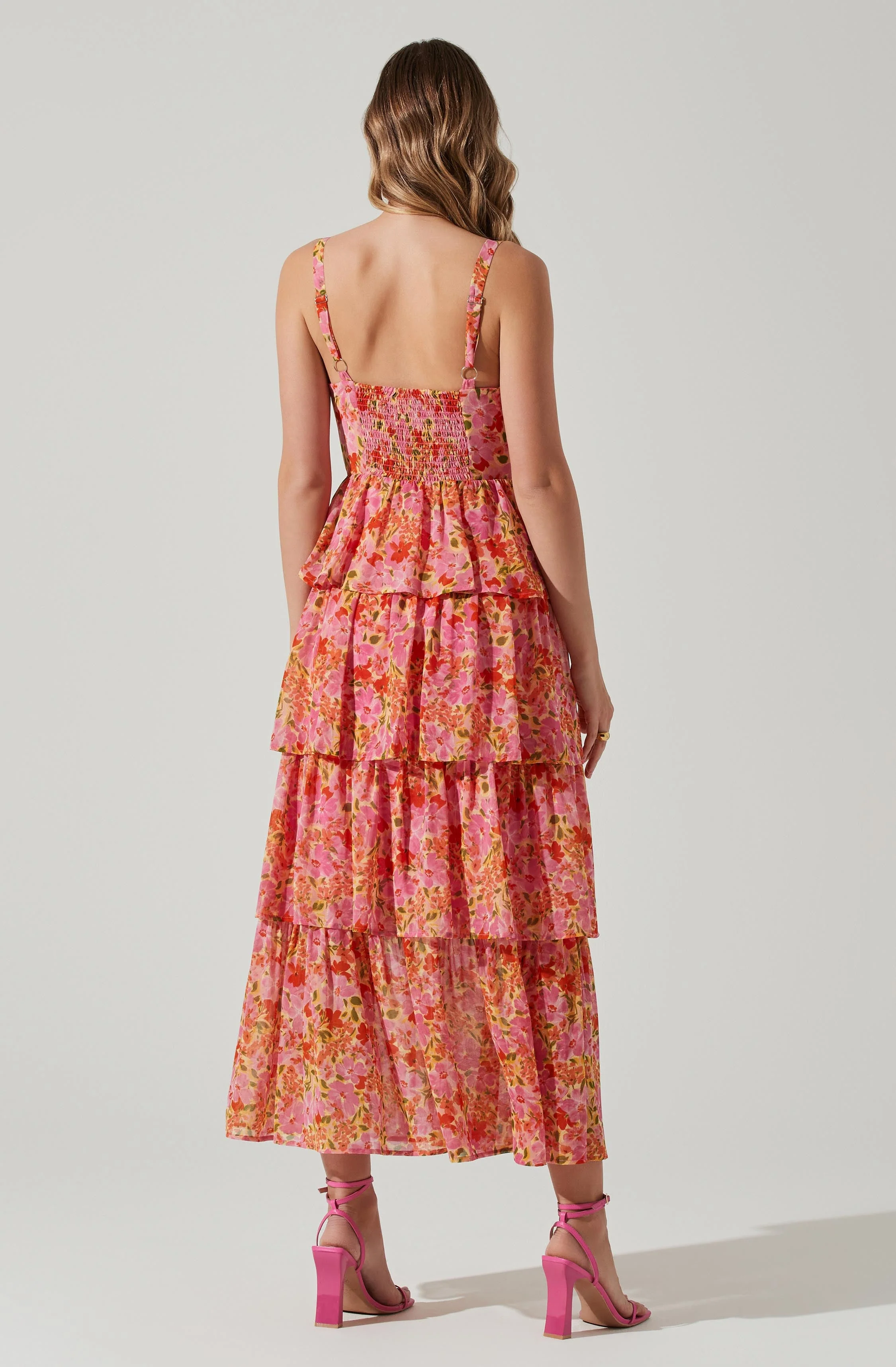 Midsummer Floral Tiered Maxi Dress