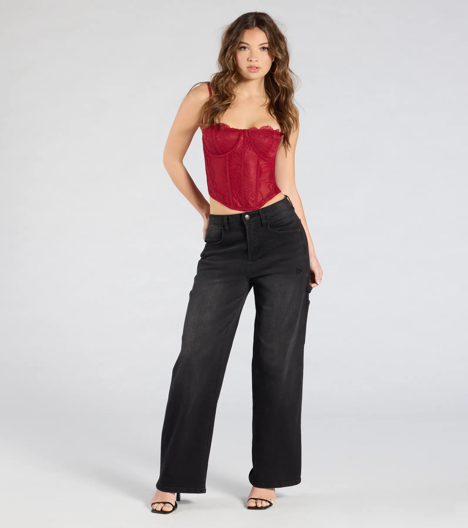 Total Bombshell Lace Corset Top