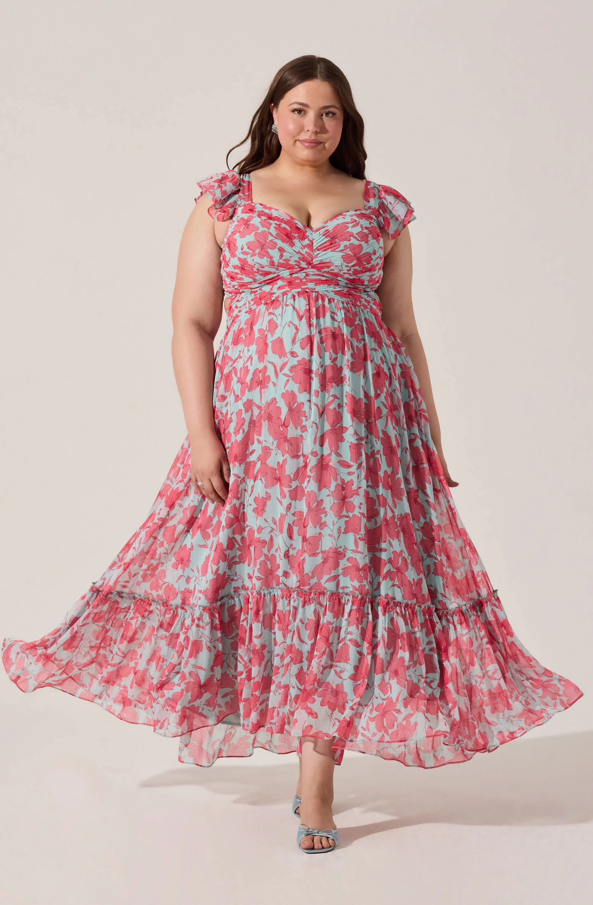 Primrose Floral Strappy Back Maxi Dress