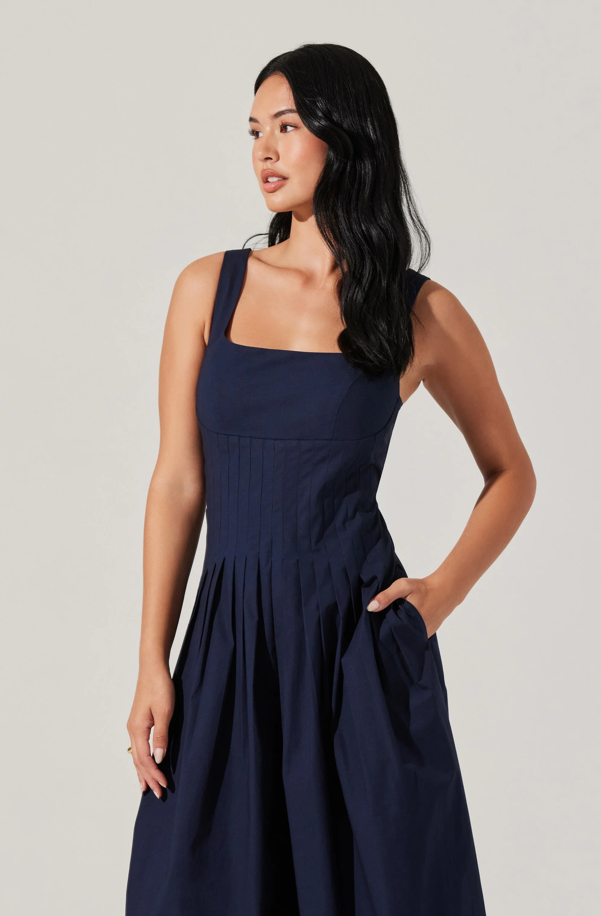 Aeryn Pleated Wide Leg Jumpsuit