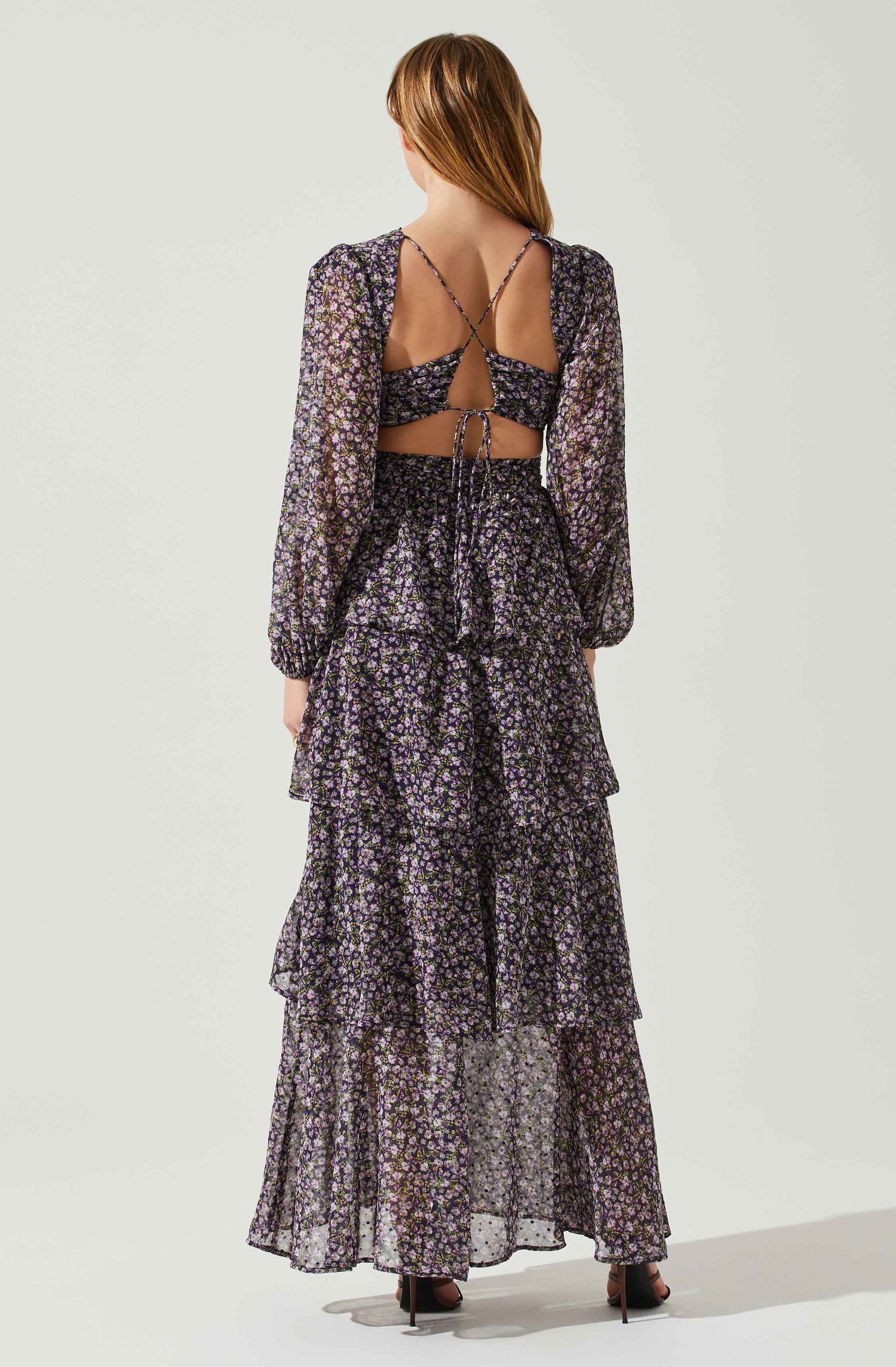 Anora Floral Tiered Maxi Dress