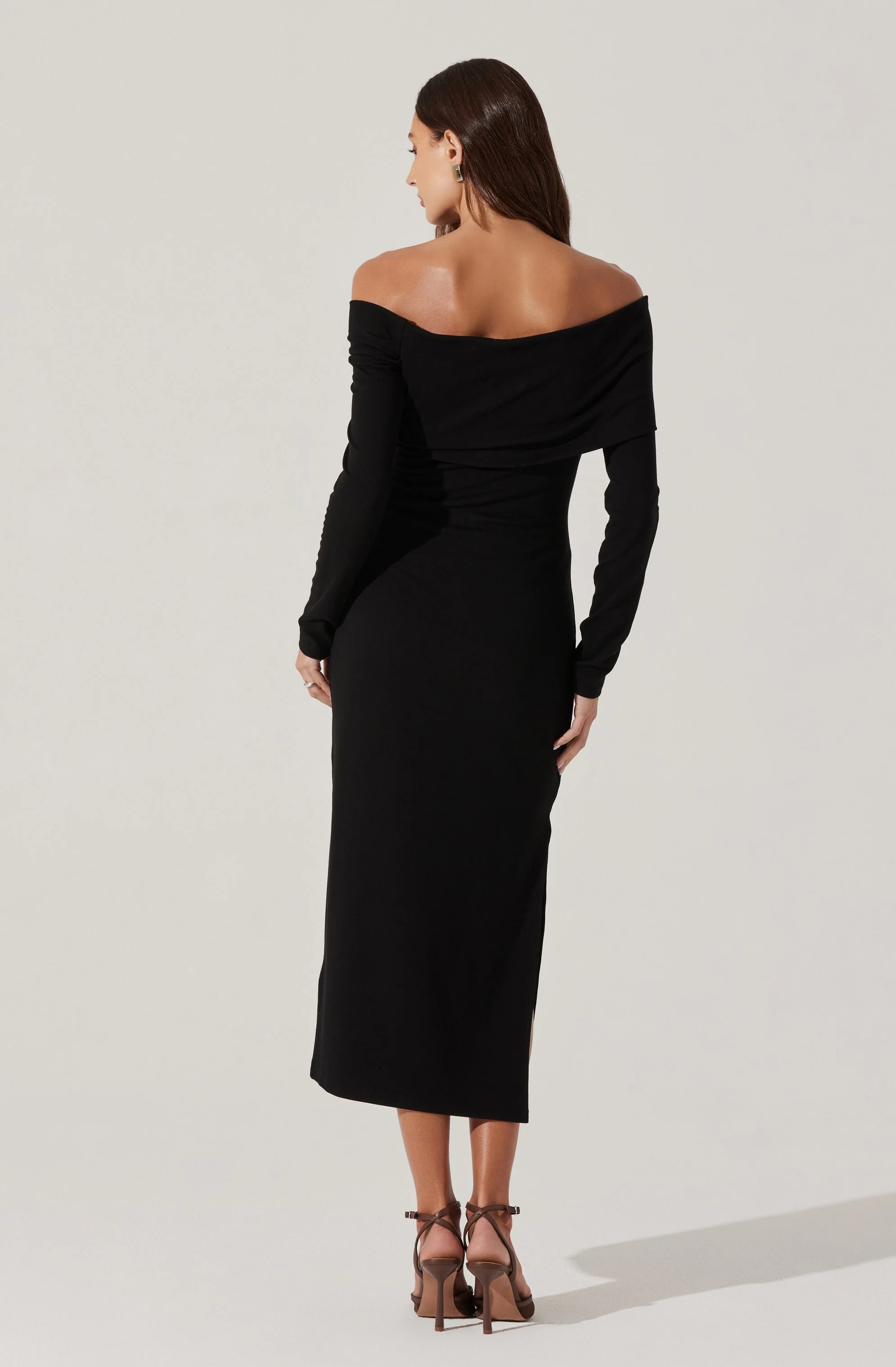 Jada Off Shoulder Midi Dress