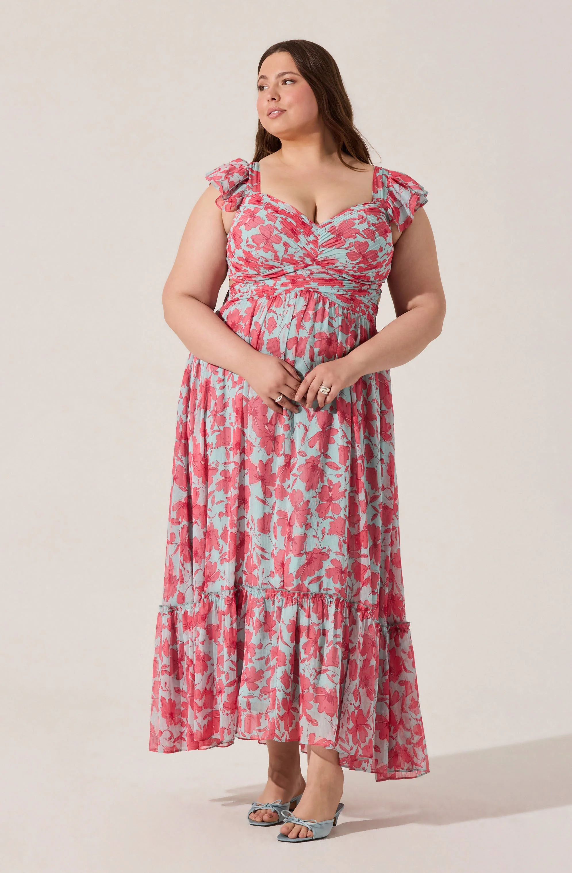 Primrose Floral Strappy Back Maxi Dress