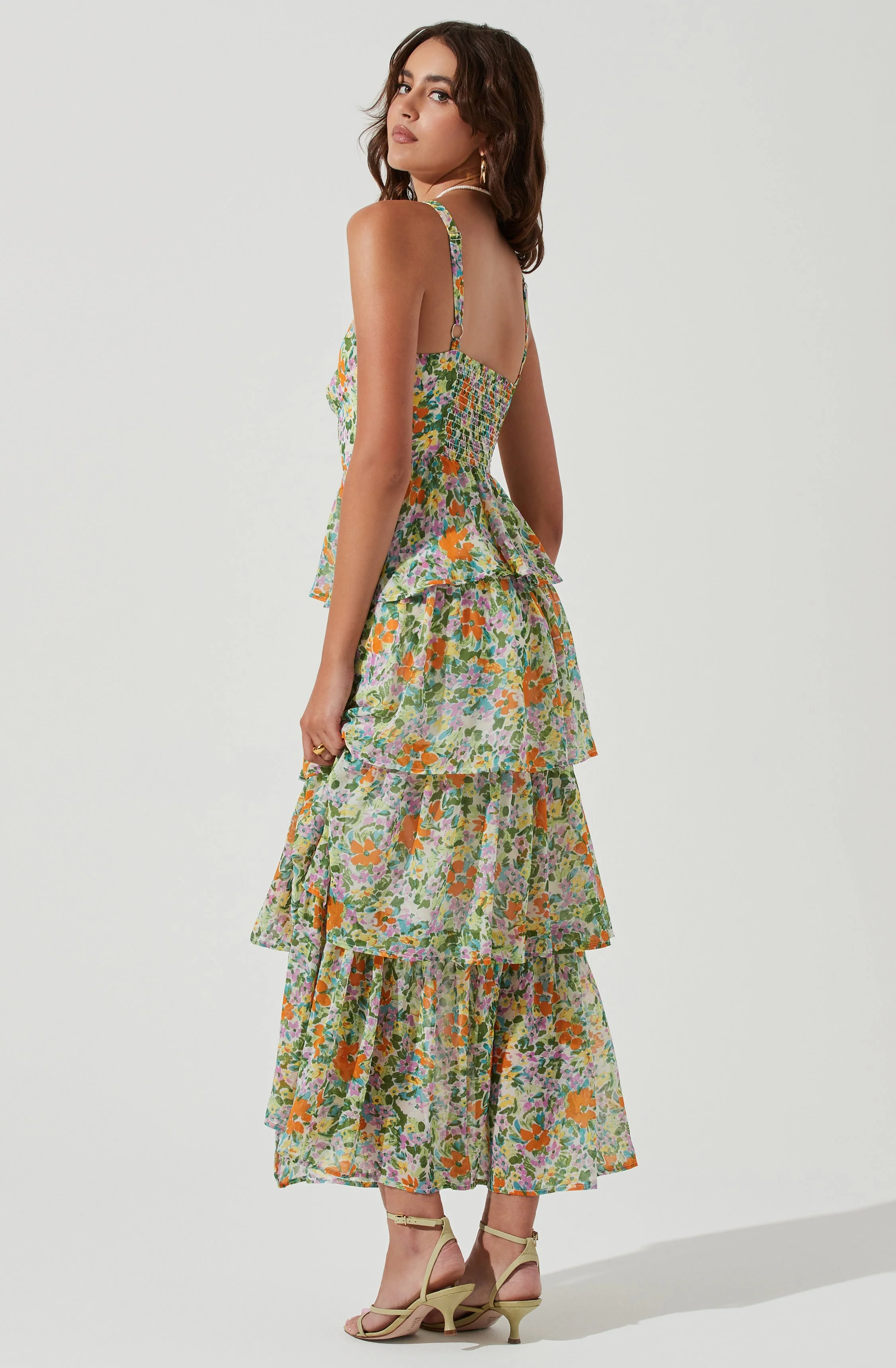 Midsummer Floral Tiered Maxi Dress
