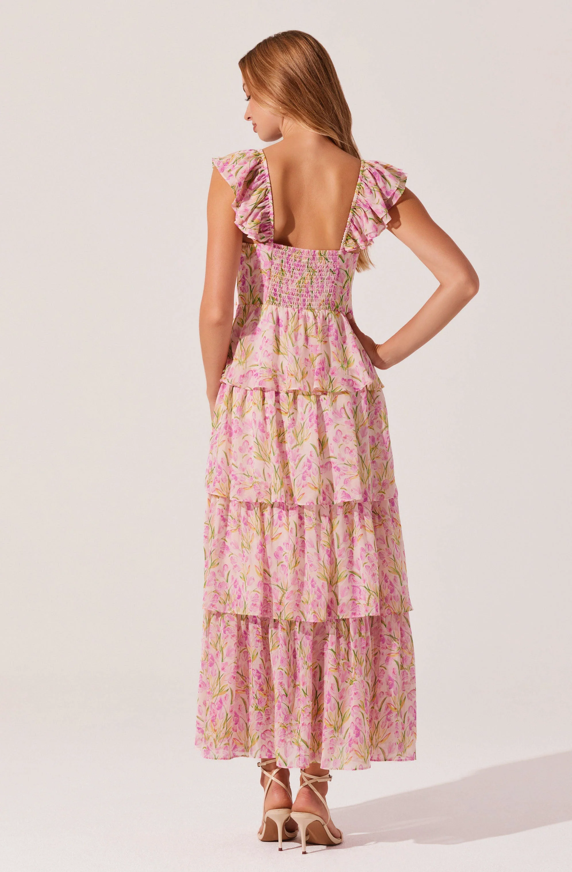 Midsummer Floral Tiered Maxi Dress