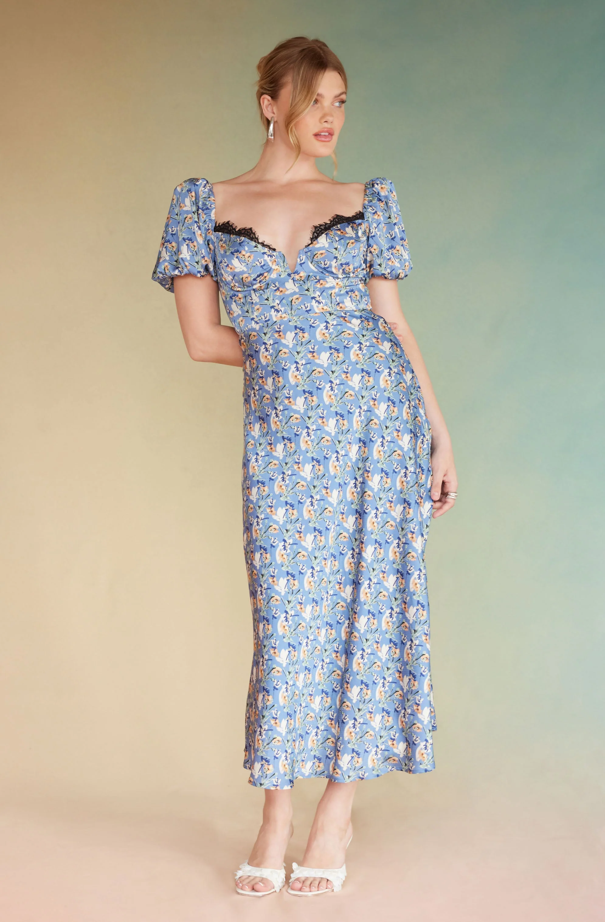 Sylvie Floral Bustier Maxi Dress