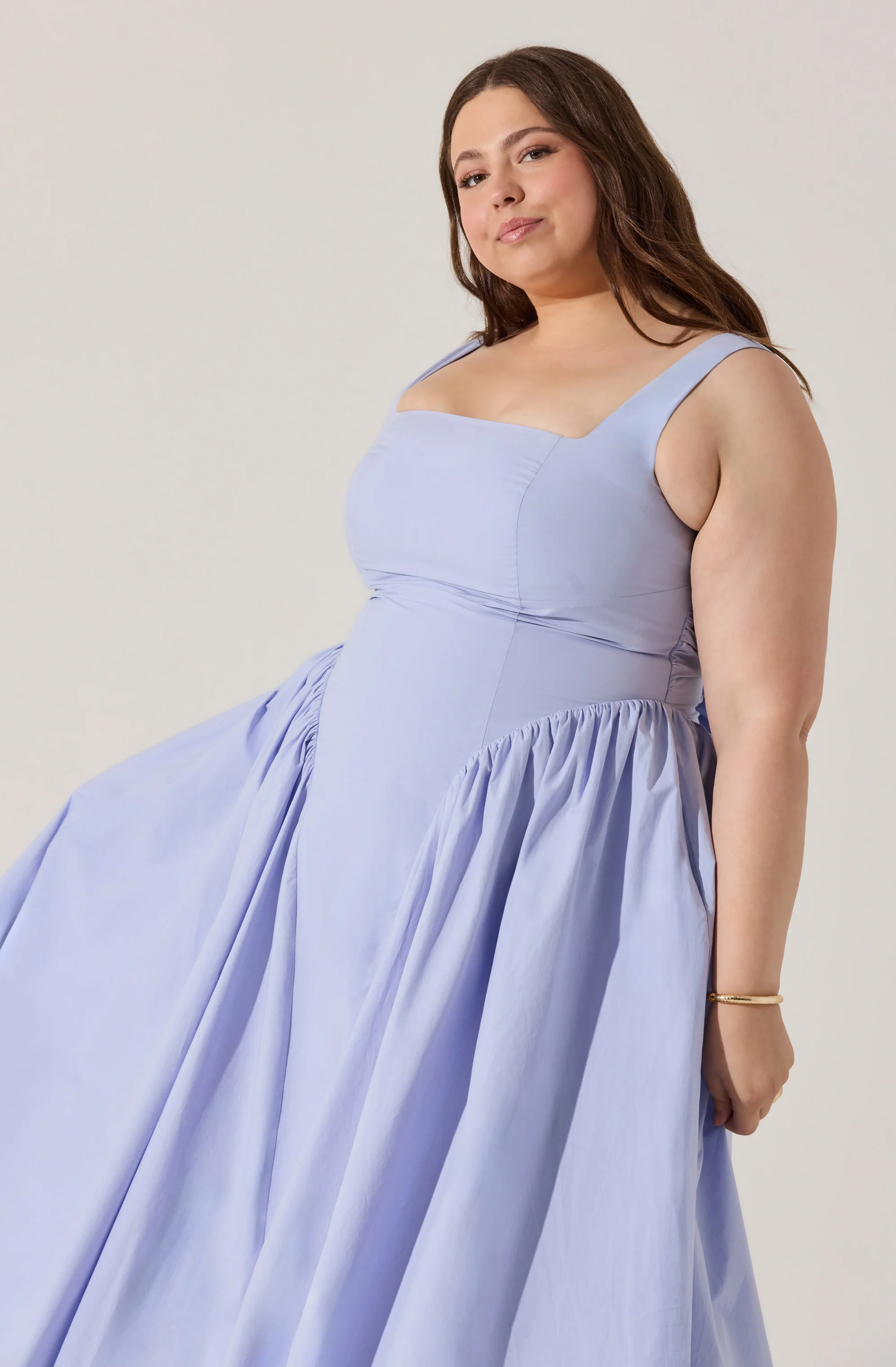 Vinya Poplin Drop Waist Dress