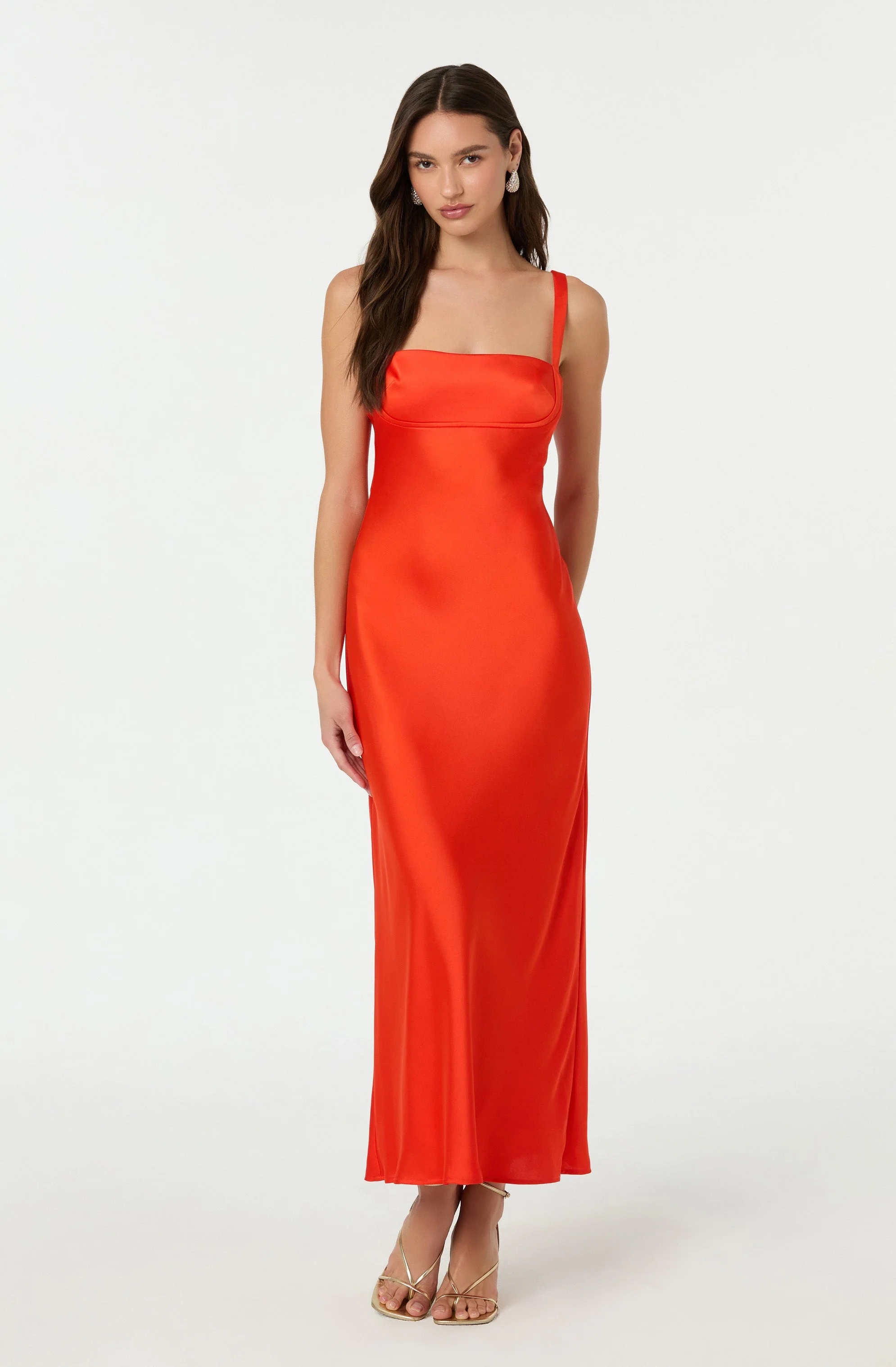 Stacie Satin Maxi Dress