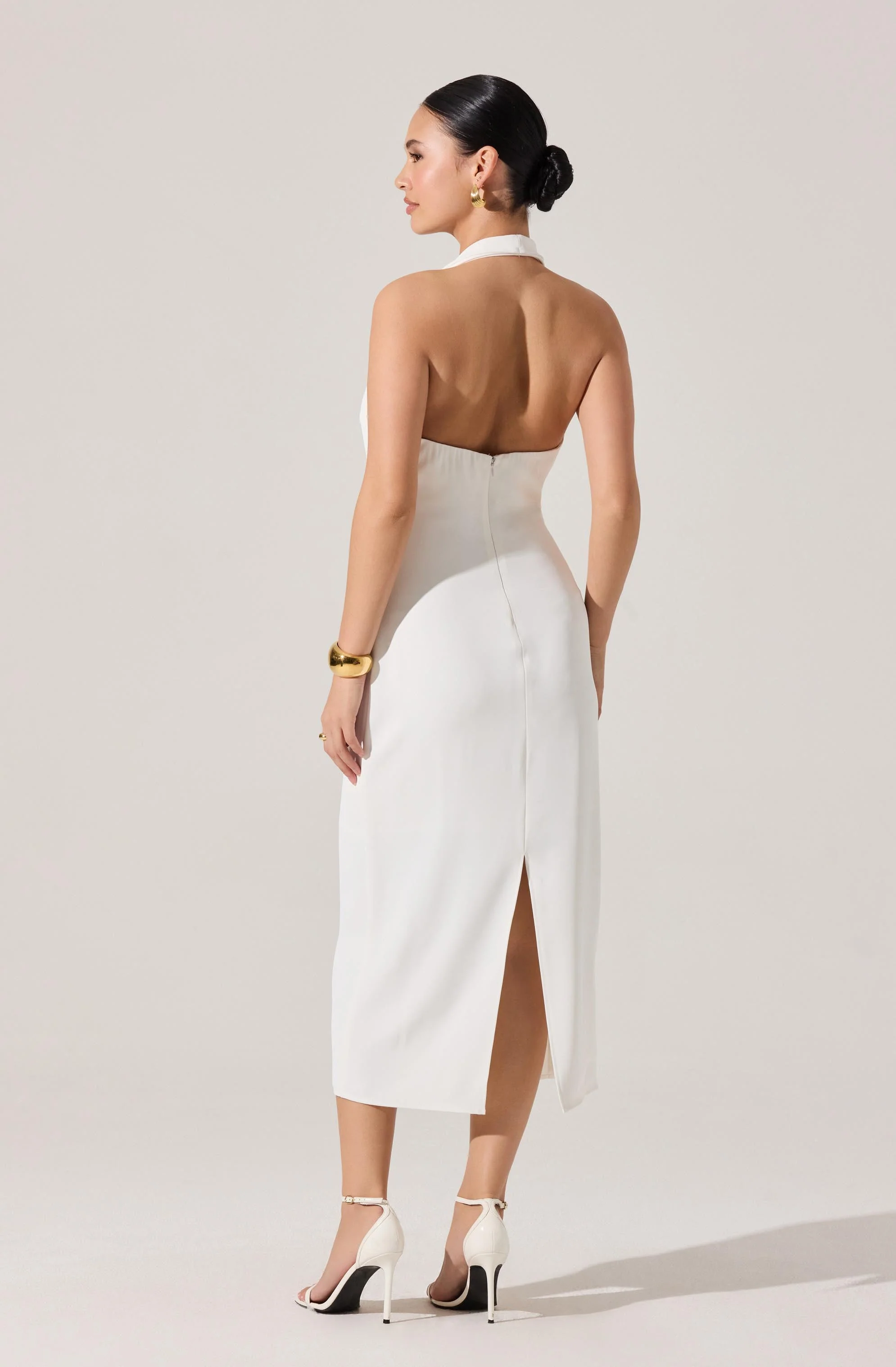 Alanna Halter Cowl Neck Dress