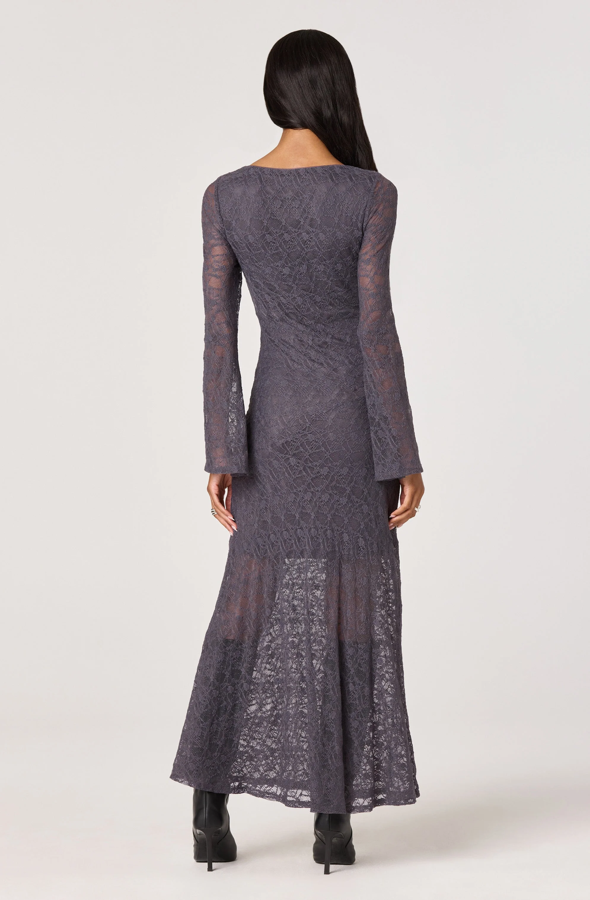 Long Sleeve Lace Maxi Dress
