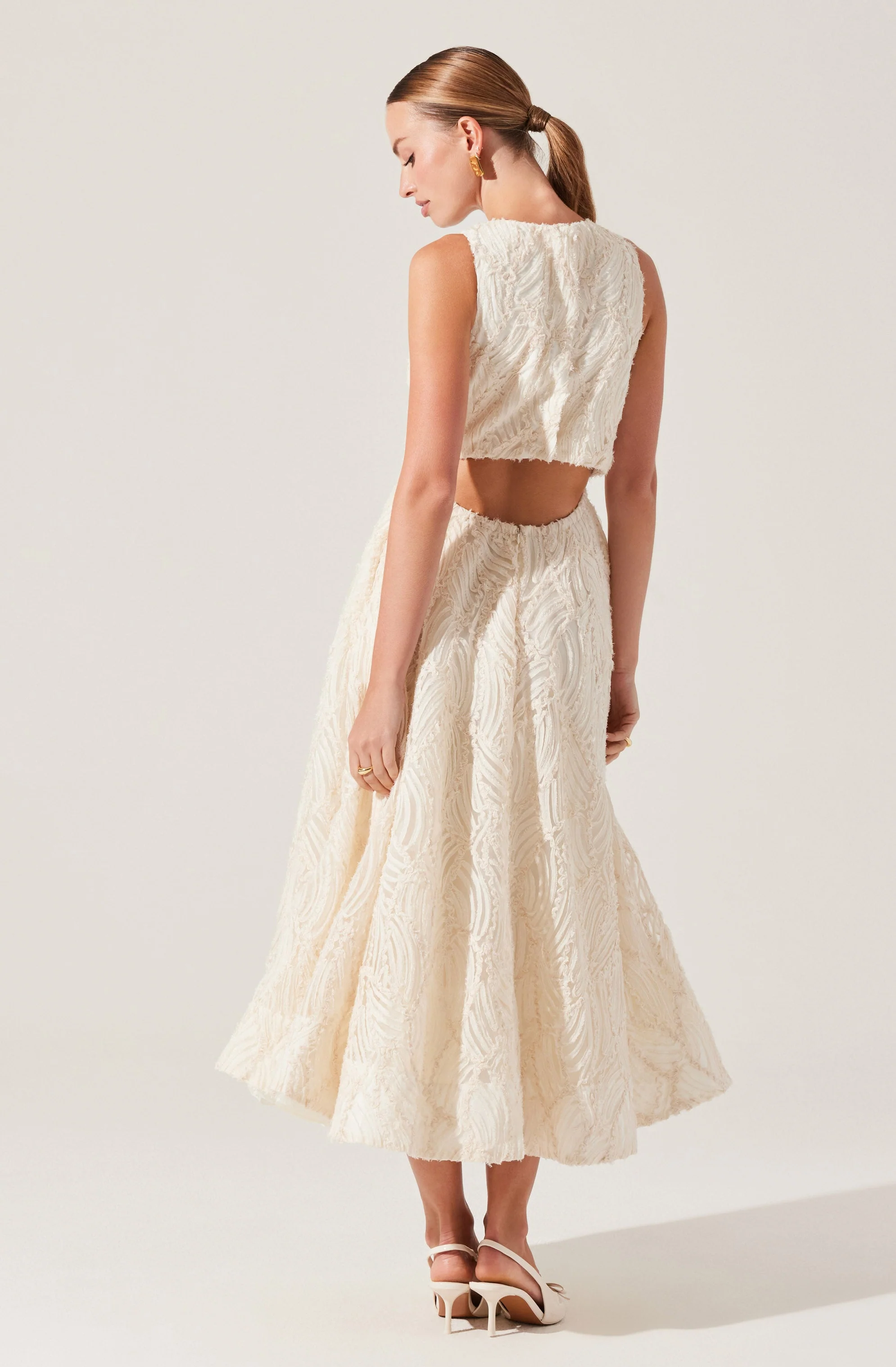 Lillemor 3D Textured Midi Dress