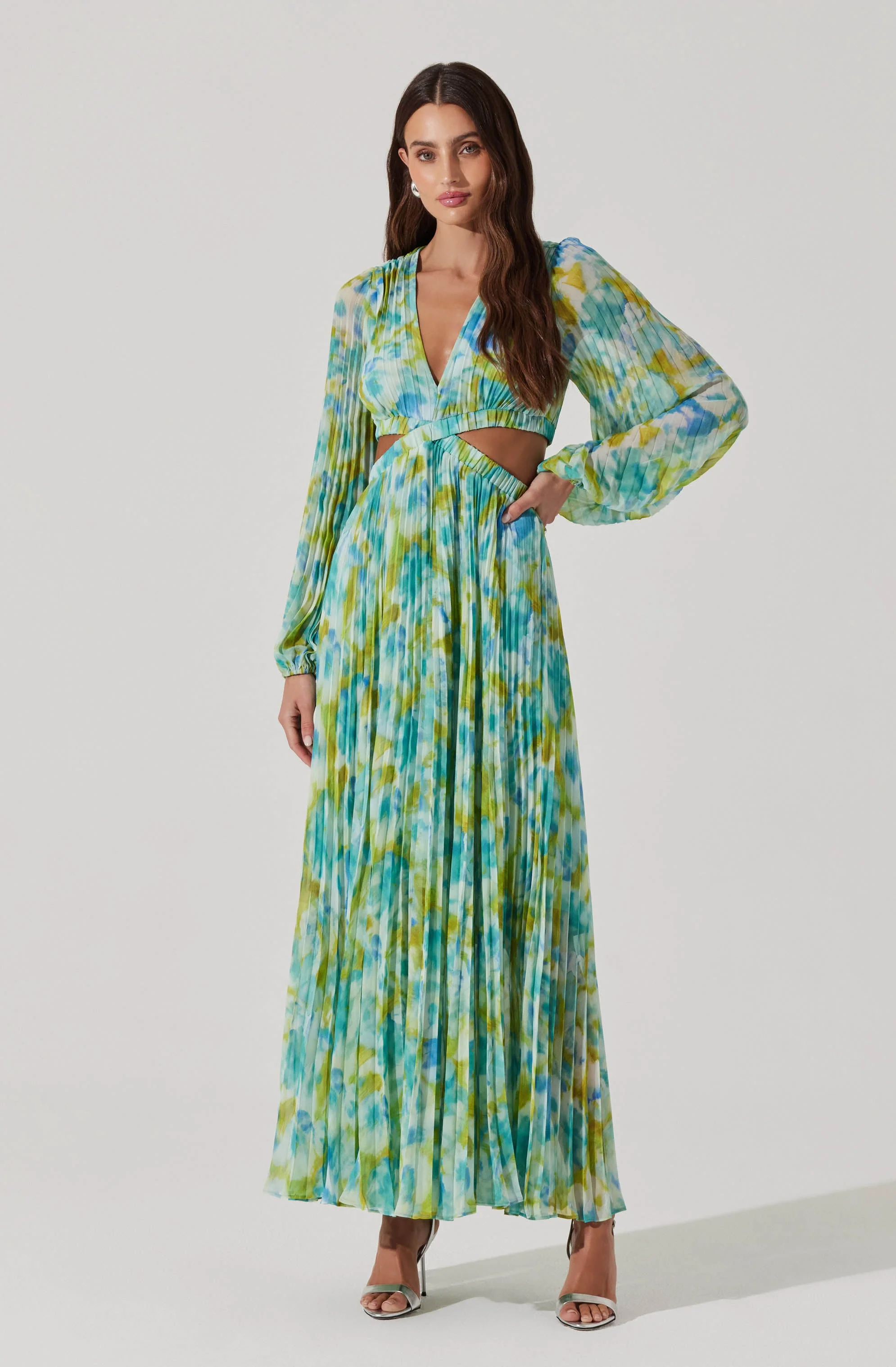 Revery Floral Long Sleeve Maxi Dress