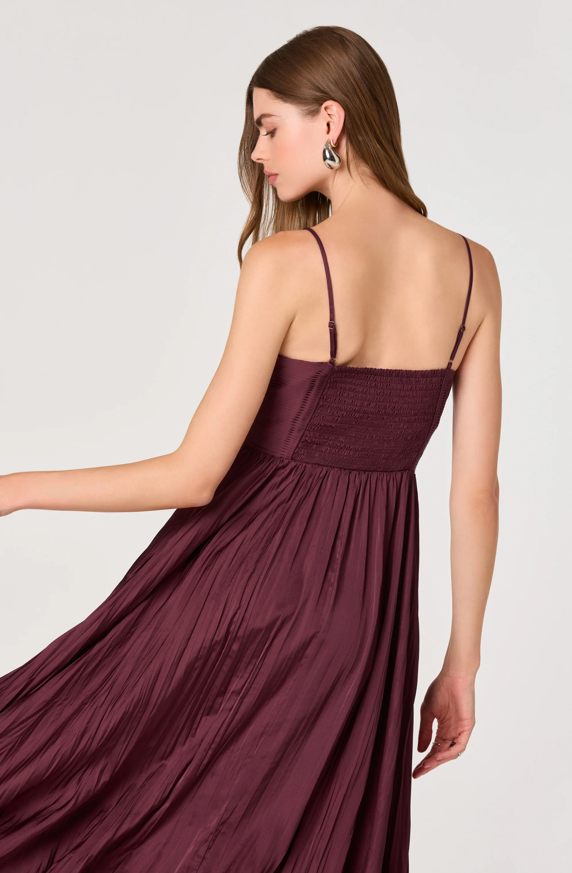 Maeve Pleated Midi Dress