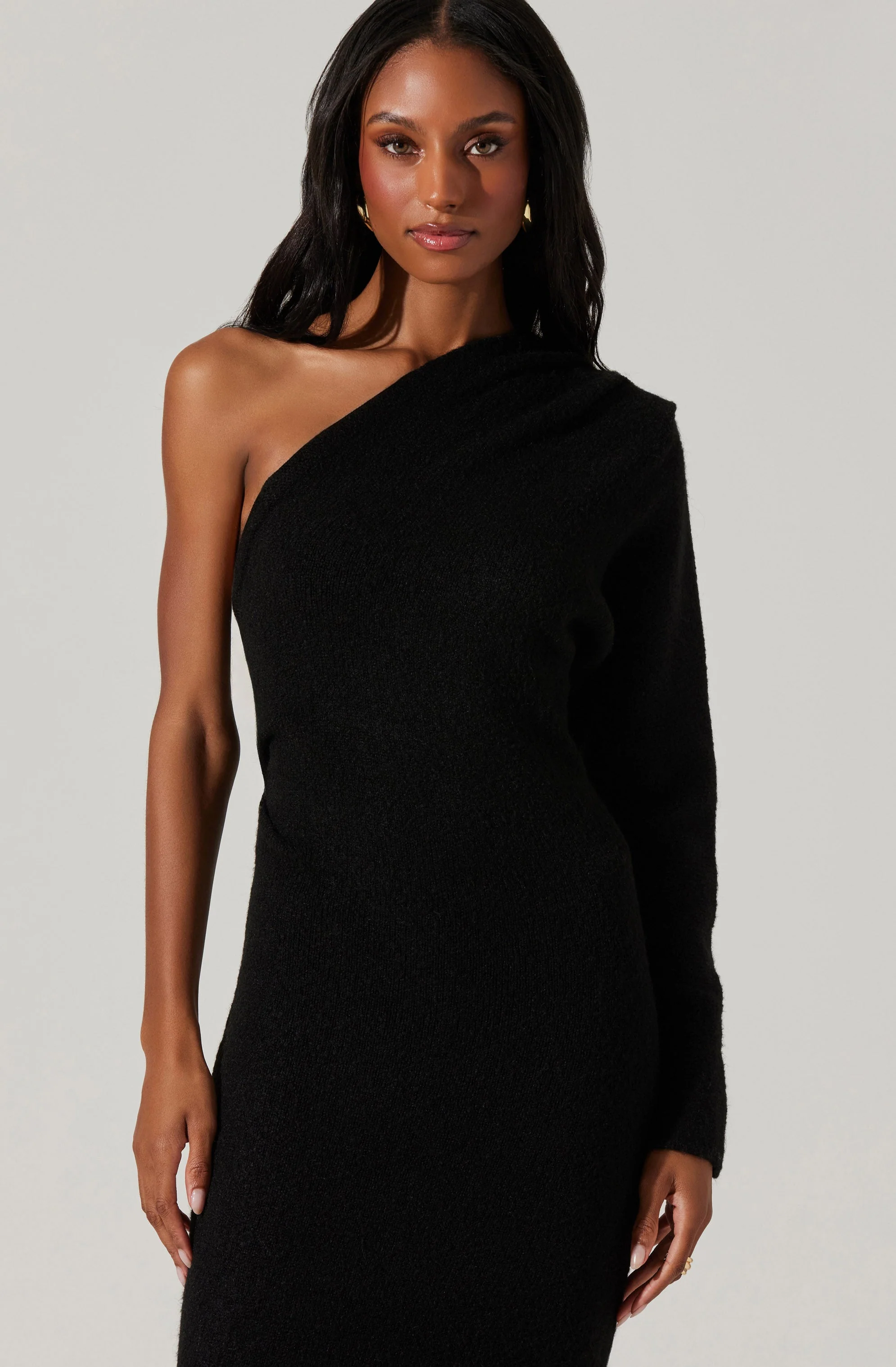 Finola One Shoulder Sweater Dress