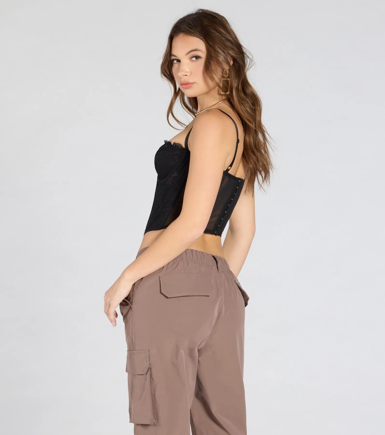 Total Bombshell Lace Corset Top