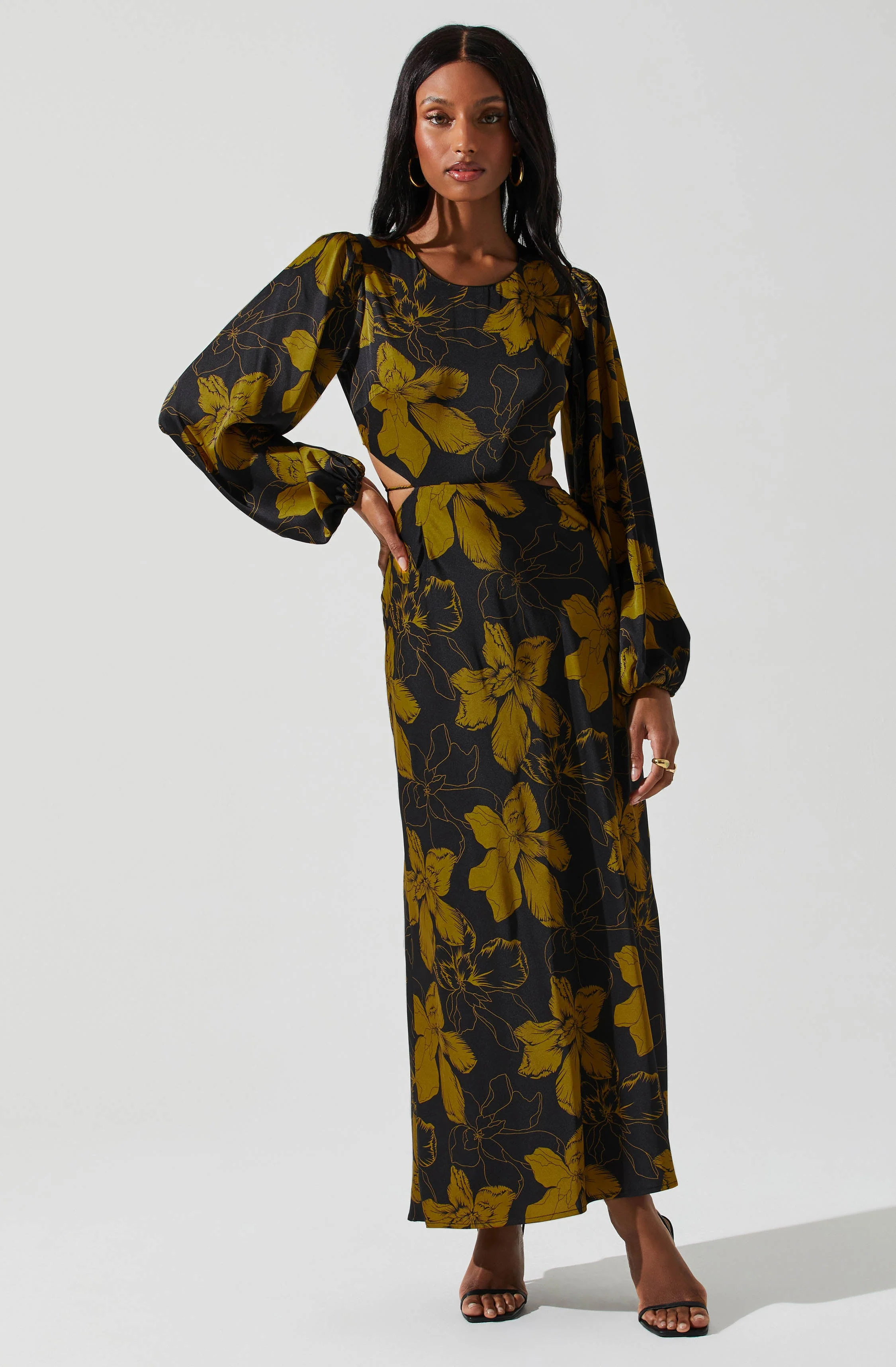 Quinn Floral Cutout Maxi Dress