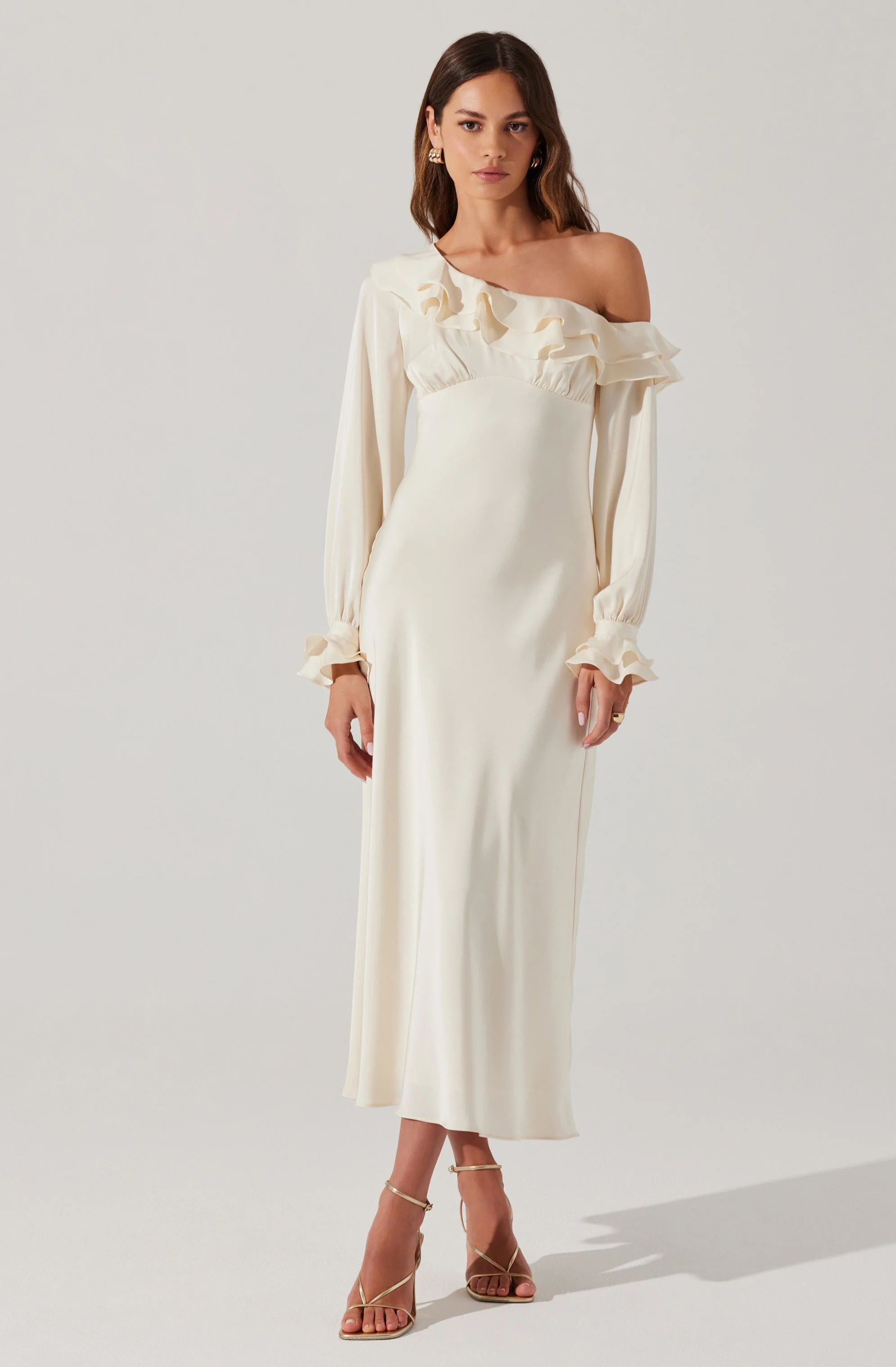 Coraline Satin Midi Dress