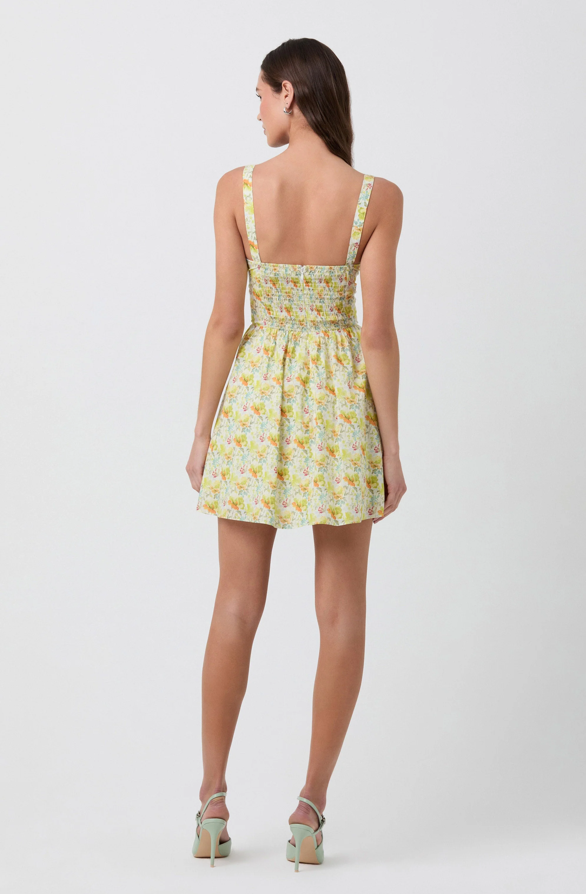 Floral Milkmaid Mini Dress