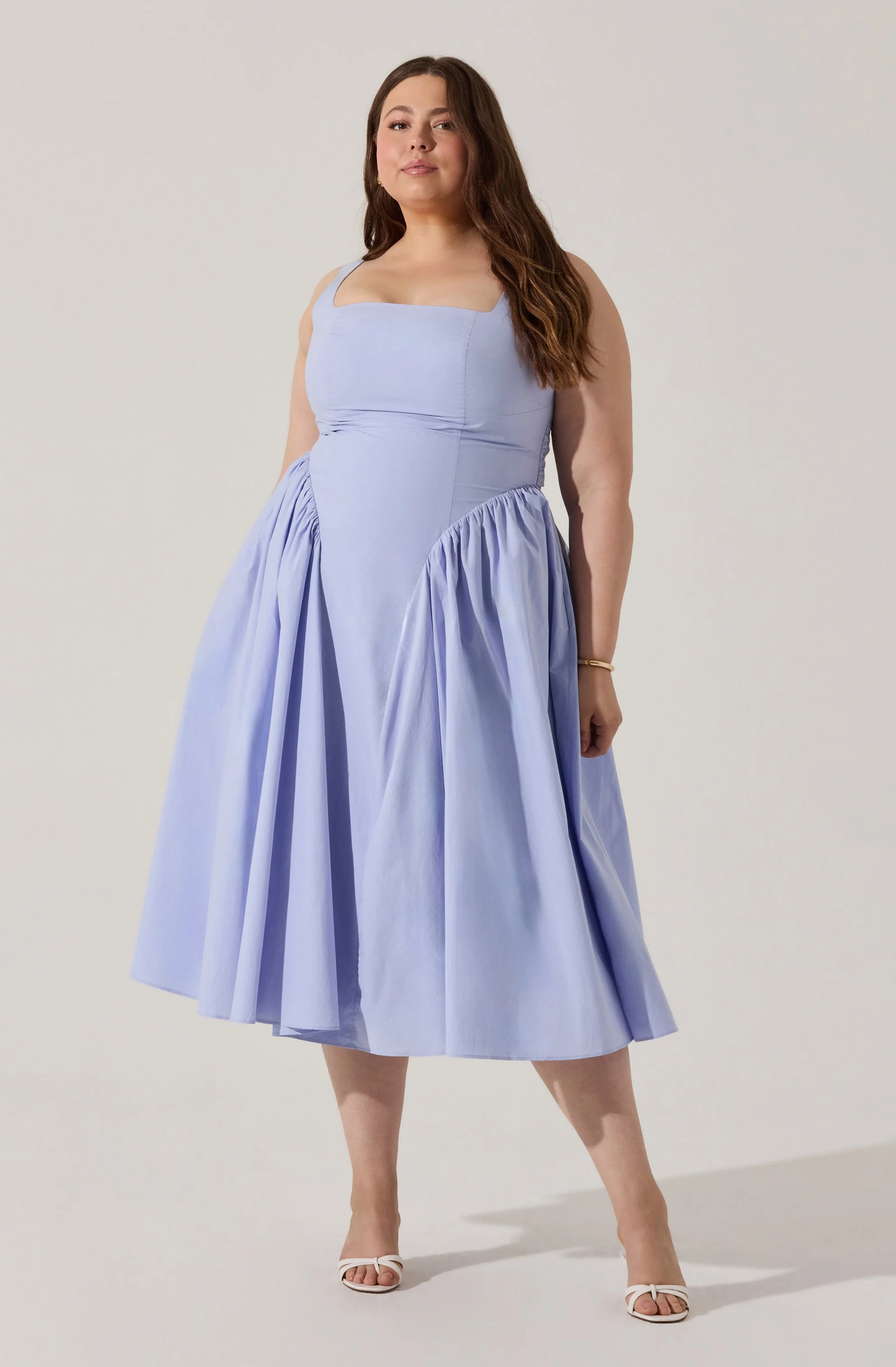 Vinya Poplin Drop Waist Dress