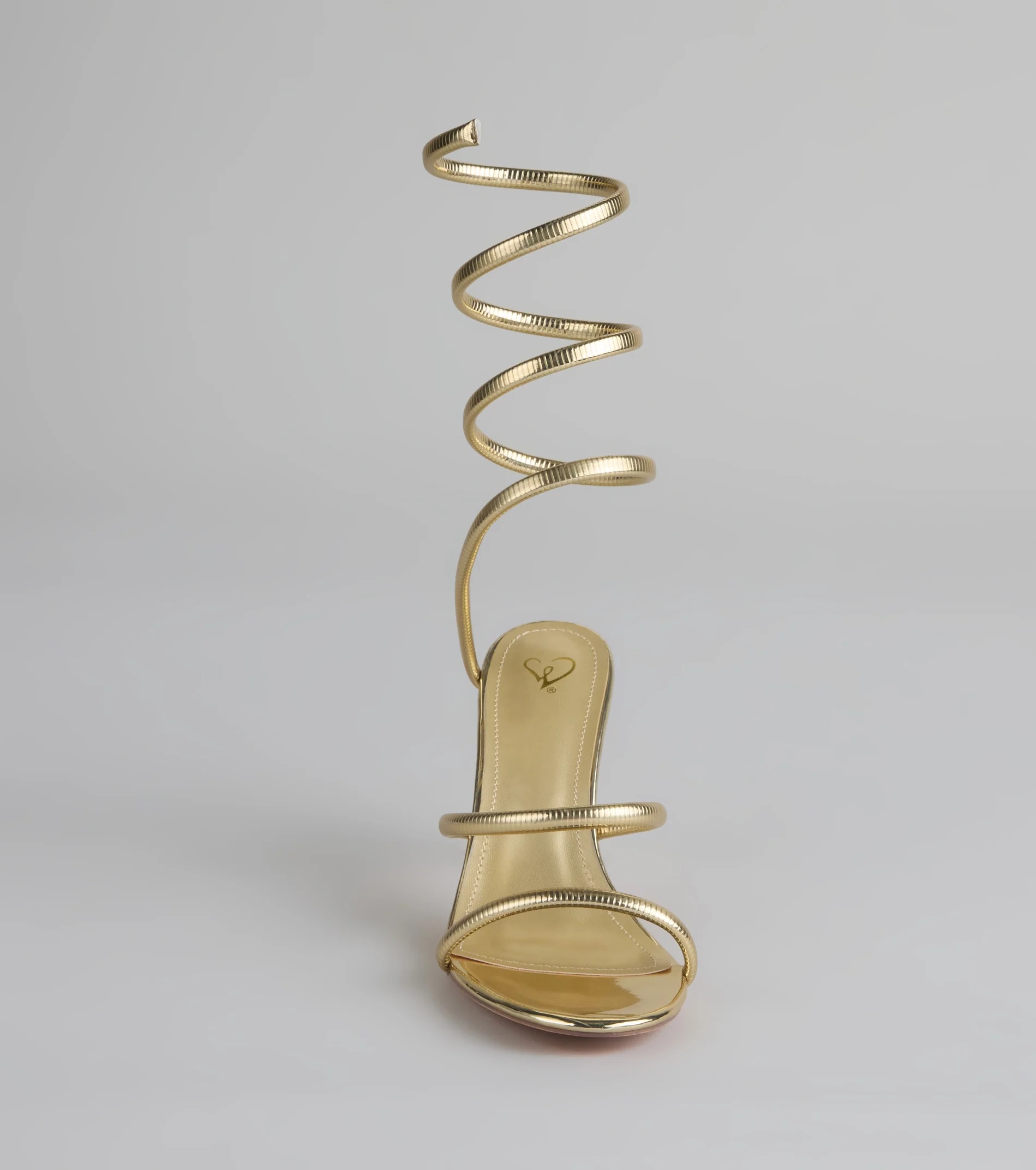 Golden Hour Spiral Stiletto Heels