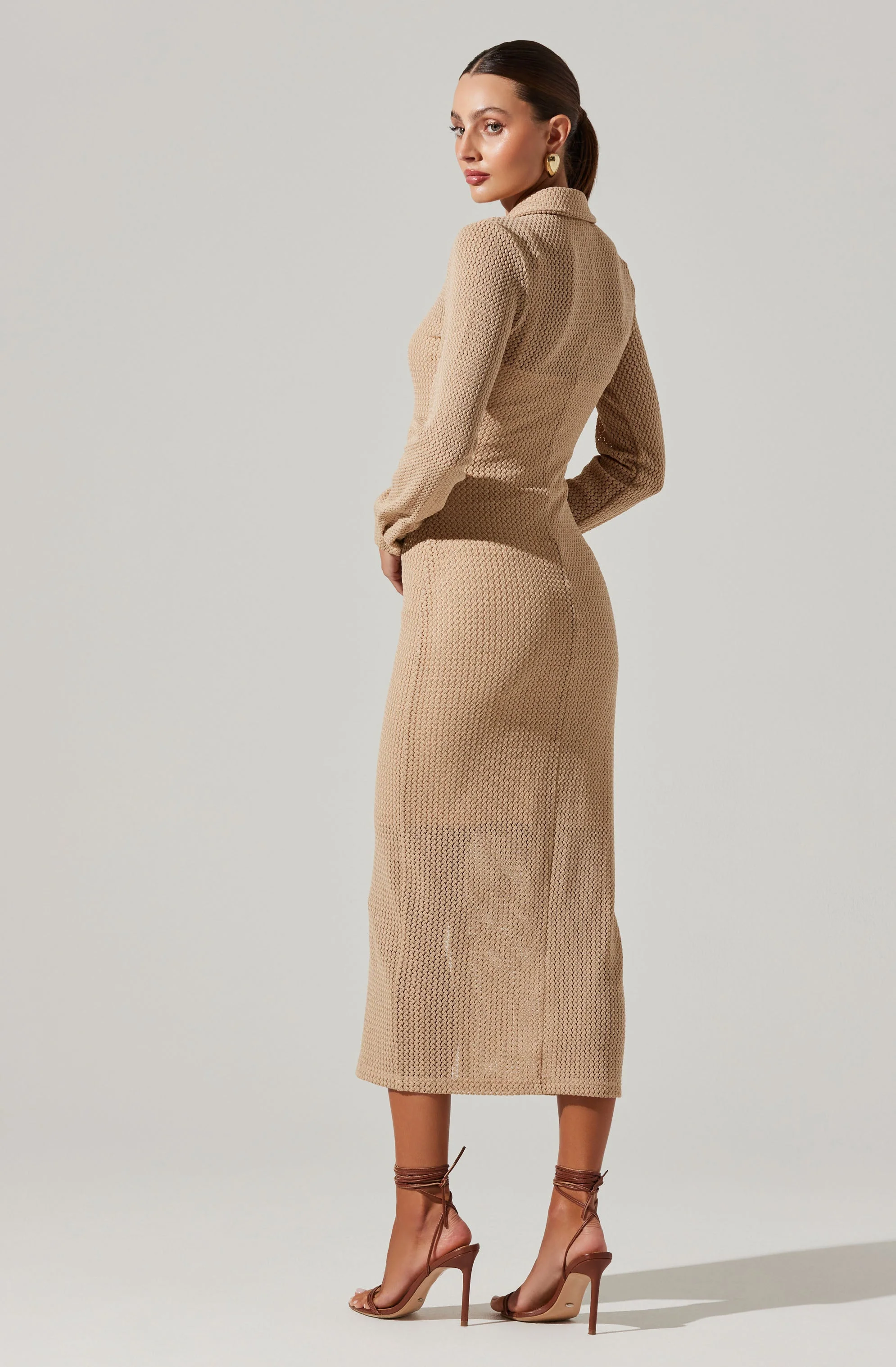 Tawna Open Stitch Midi Dress