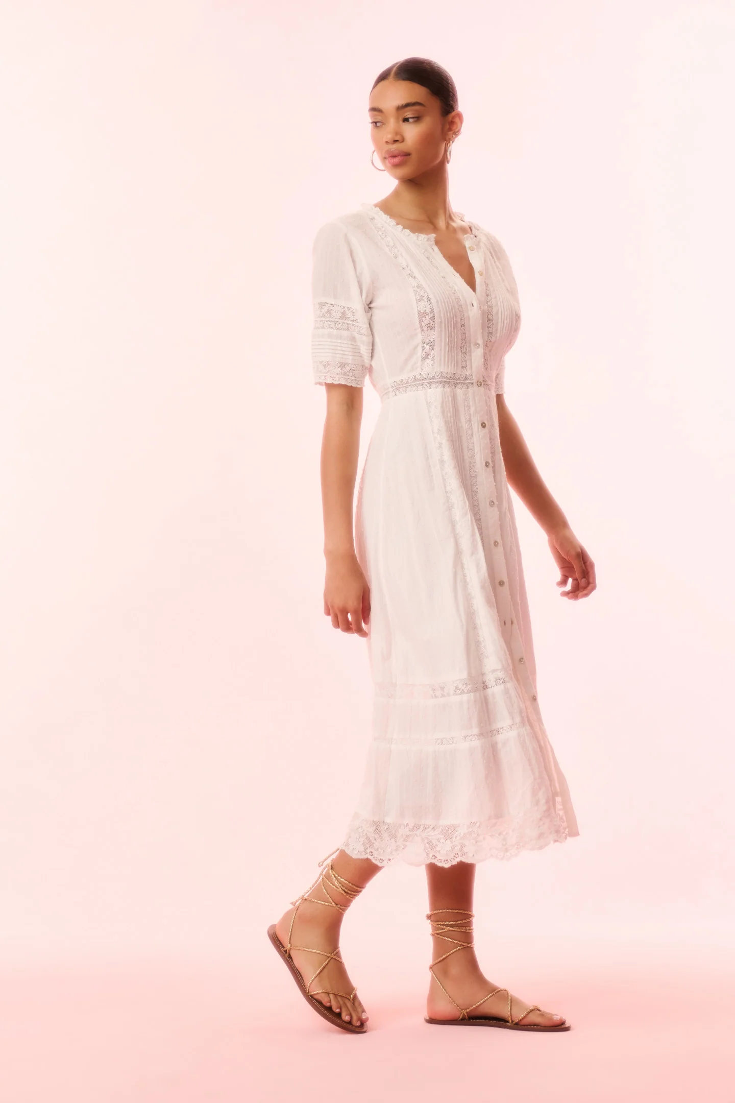 Francilla Cotton Midi Dress