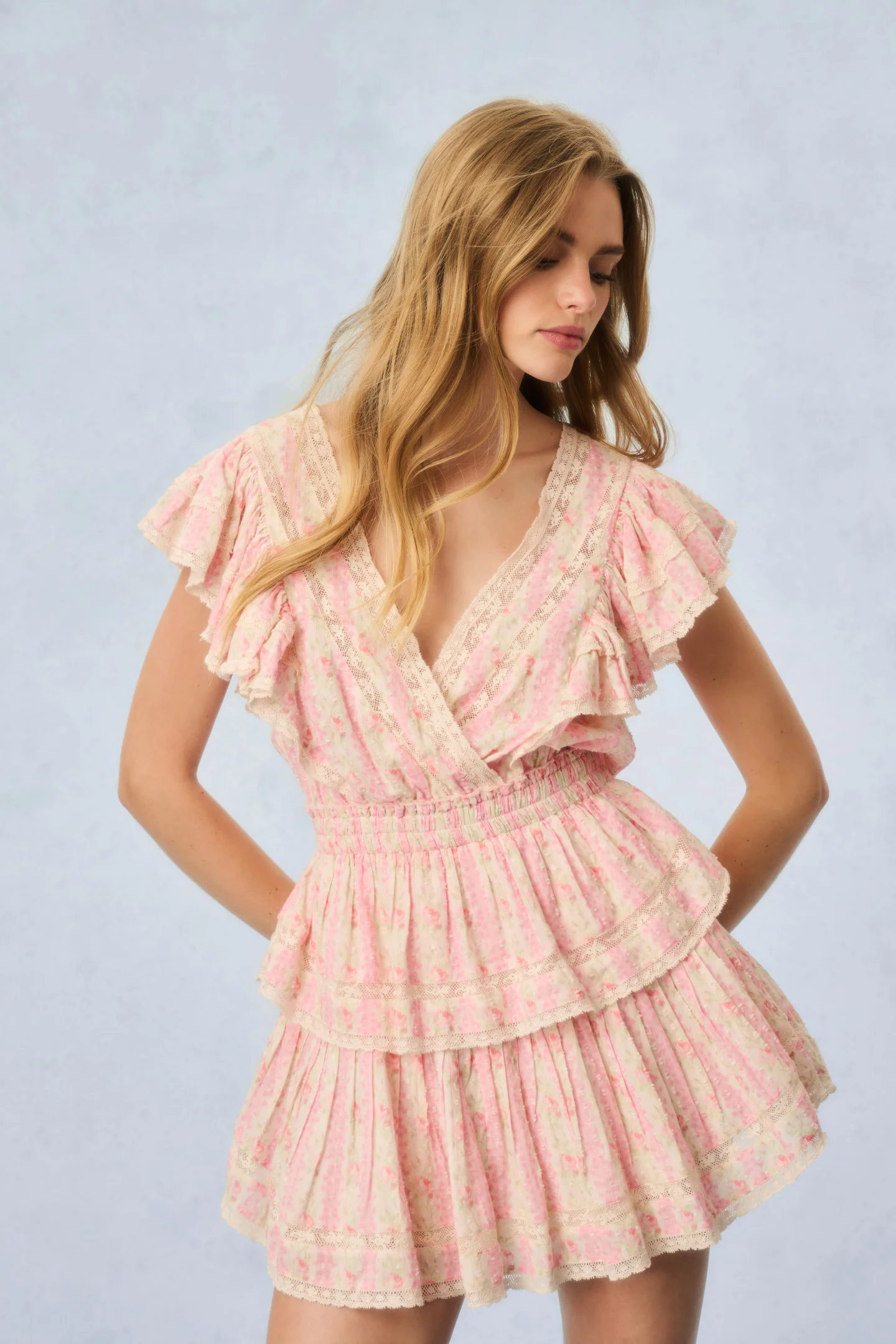 Gwen Heirloom Print Cotton Mini Dress