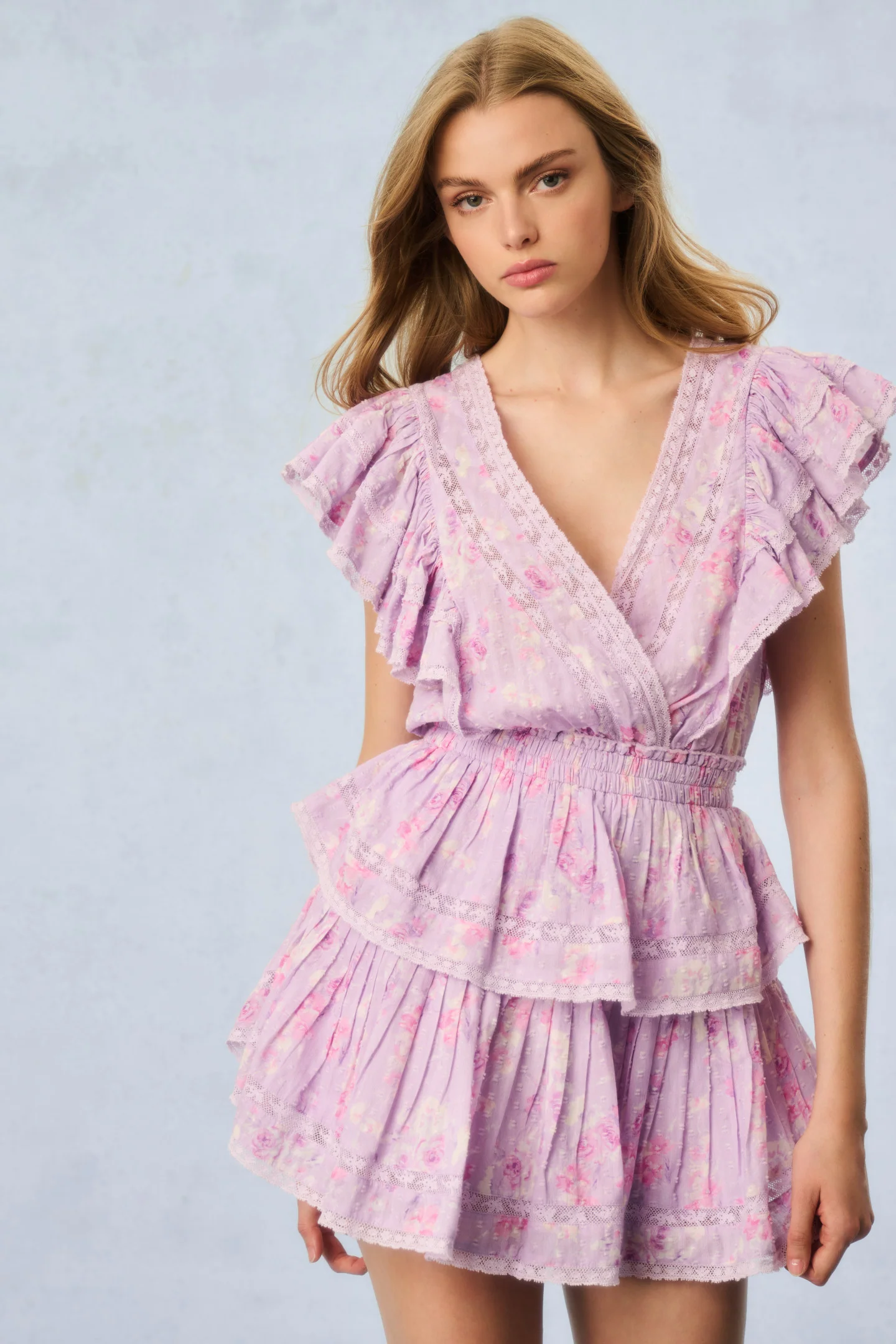 Gwen Heirloom Print Cotton Mini Dress