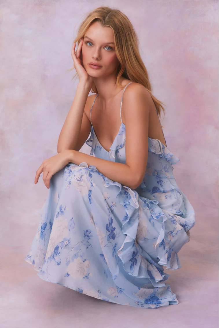 Rialto Heirloom Print Maxi Dress