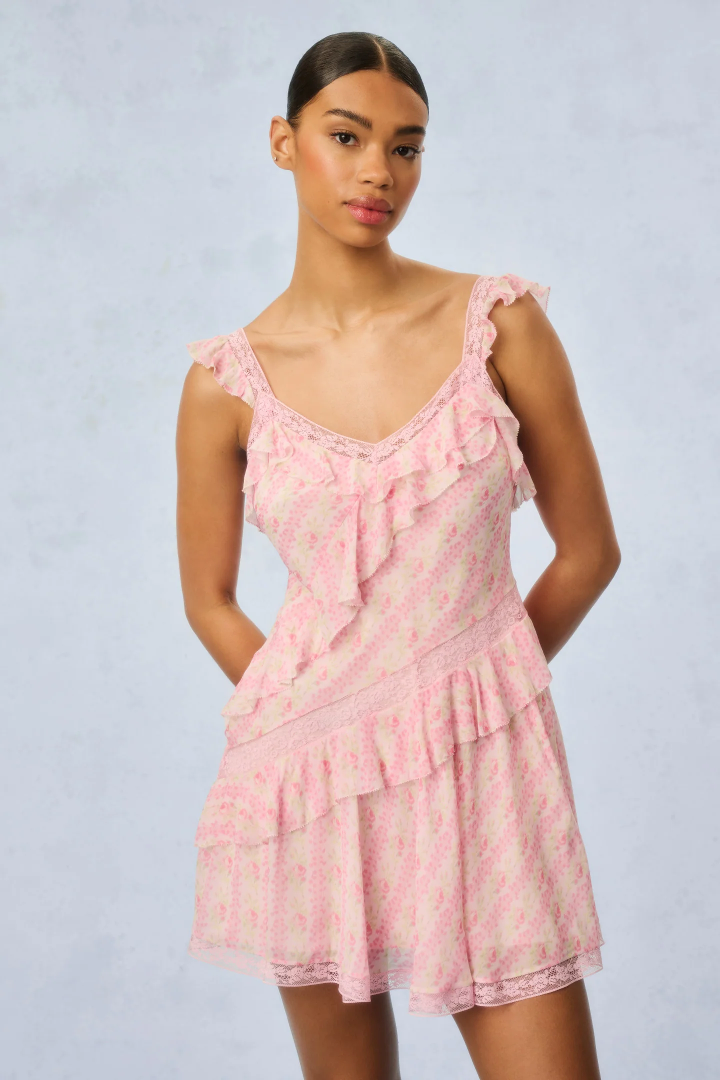 Serima Heirloom Print Mini Dress