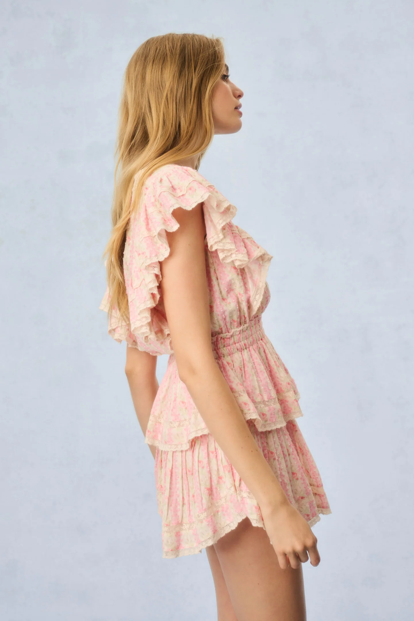 Gwen Heirloom Print Cotton Mini Dress