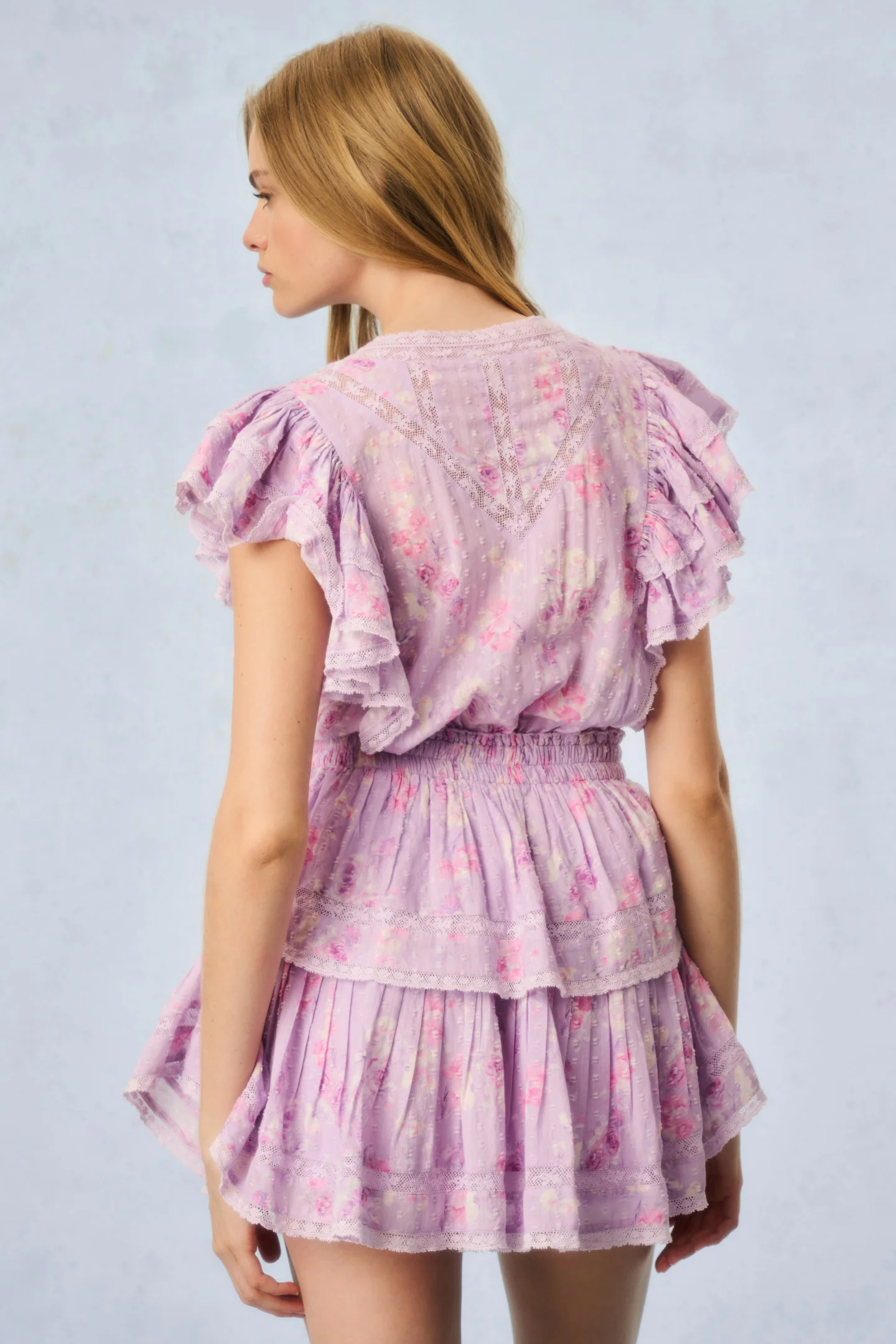 Gwen Heirloom Print Cotton Mini Dress