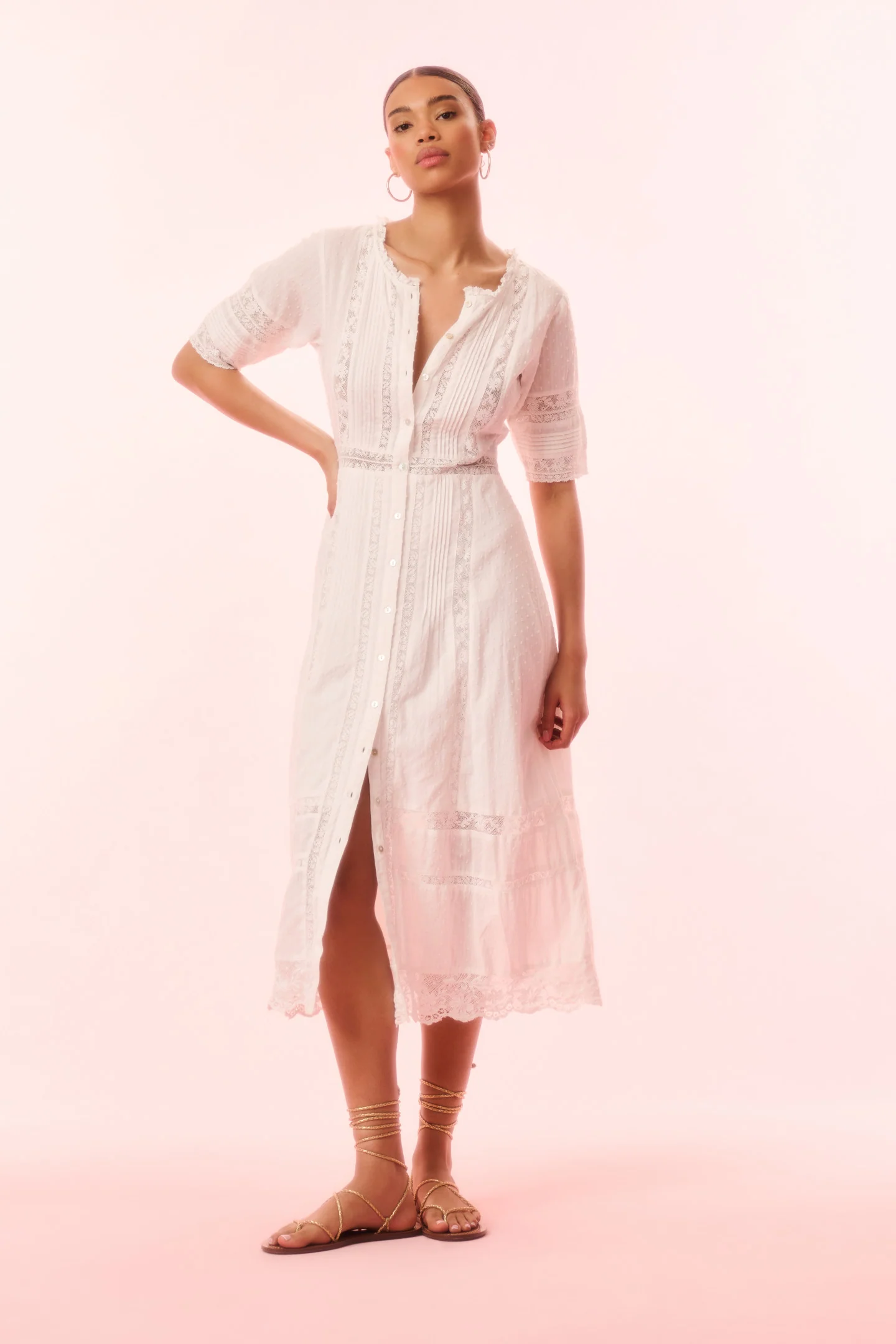 Francilla Cotton Midi Dress