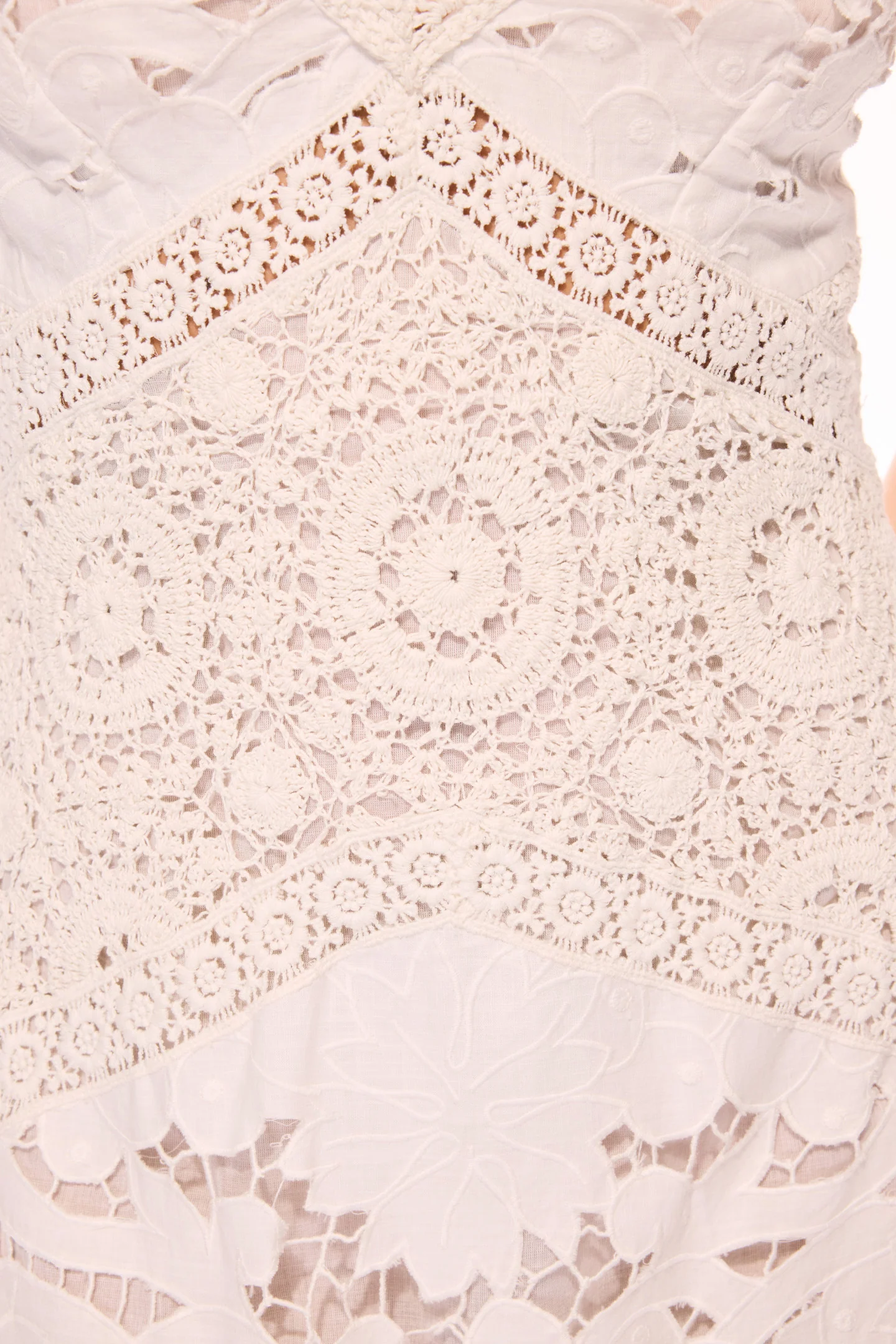 Revoires Crochet Maxi Dress