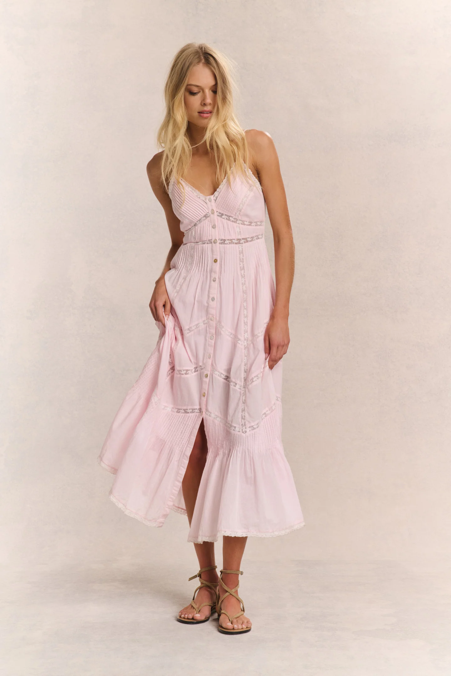 Esilda Heritage Cotton Midi Dress