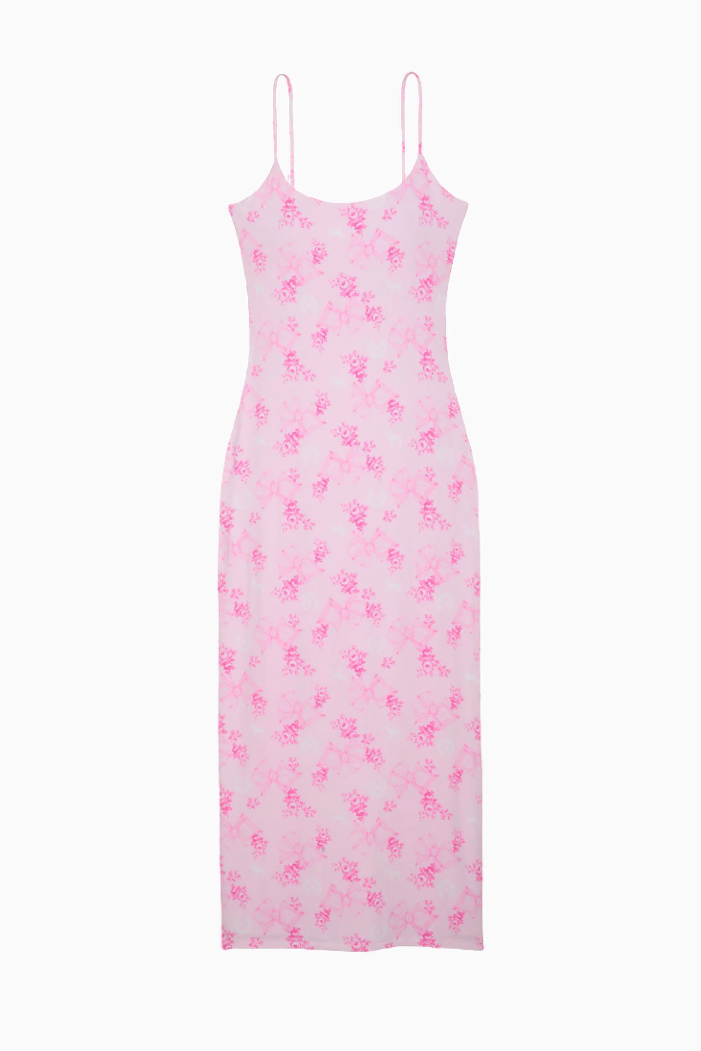 PINK x LoveShackFancy Beaux Icons Modal Midi Dress