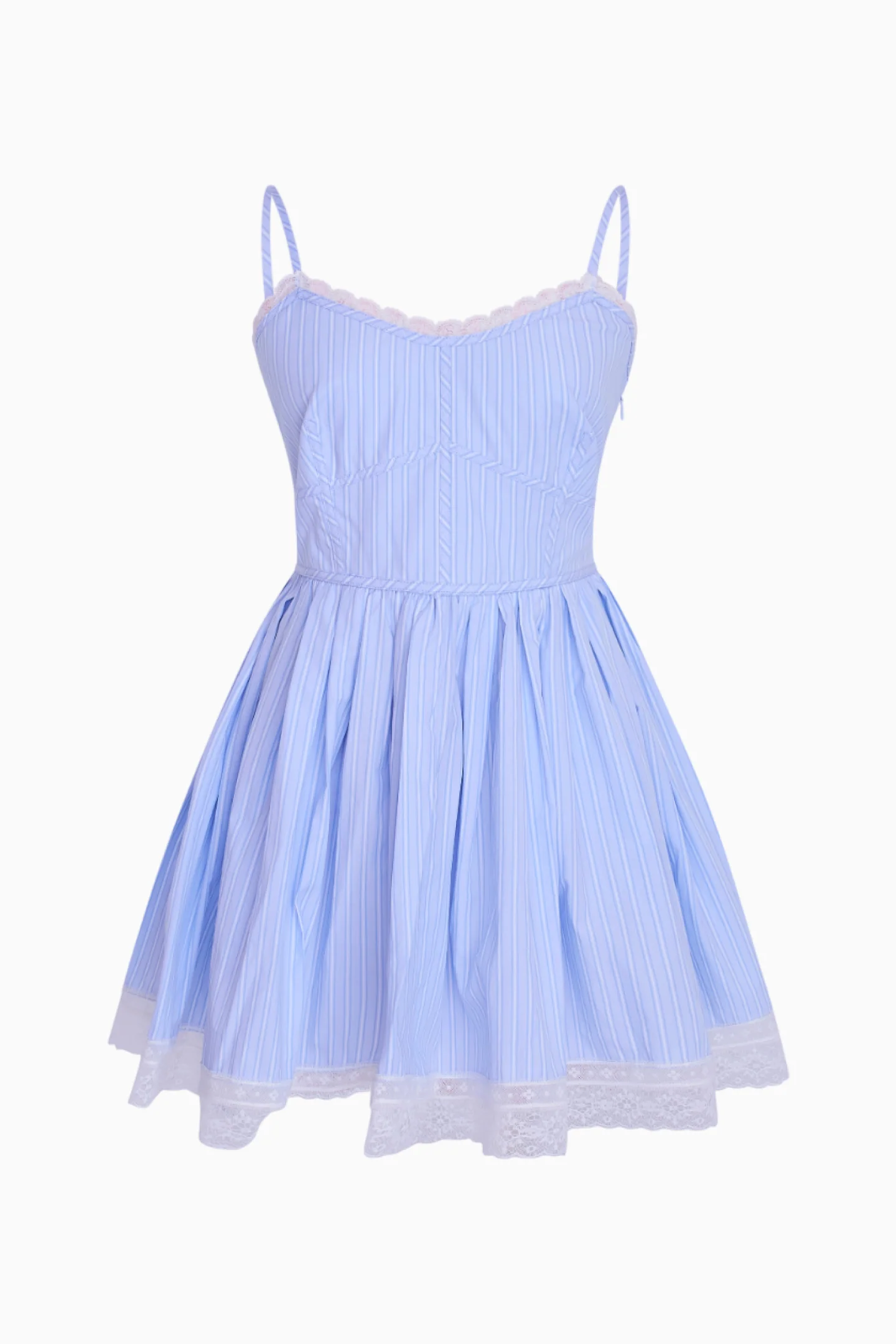 Harrisine Cotton Pinstripe Mini Dress