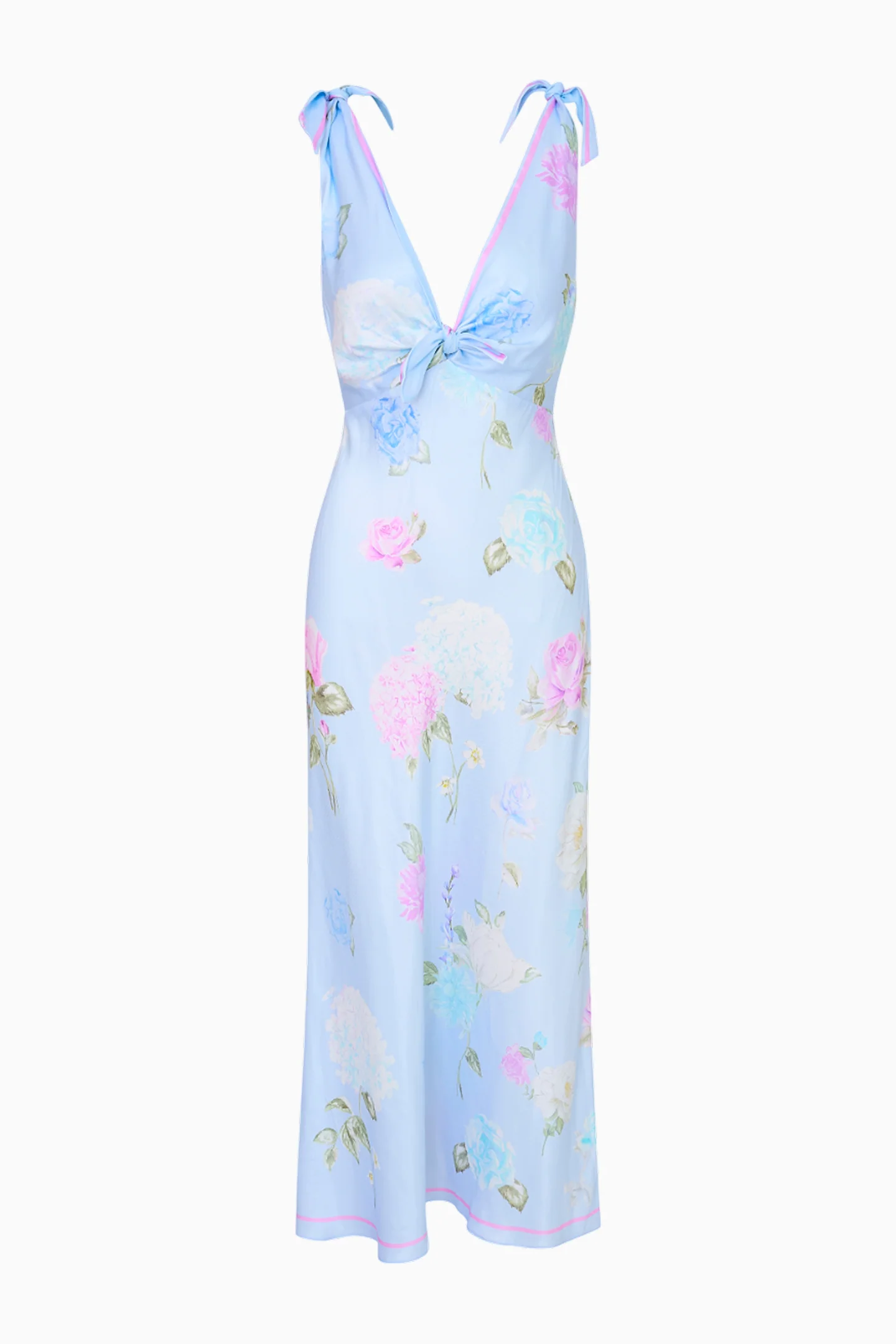 Perri Floral Scarf-Tie Maxi Dress