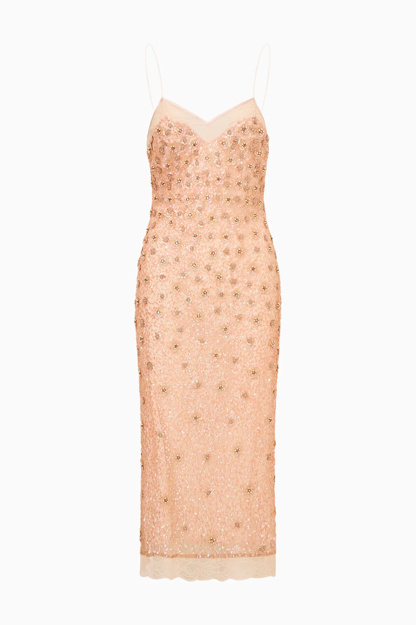 Mirrian Beaded Midi Dress
