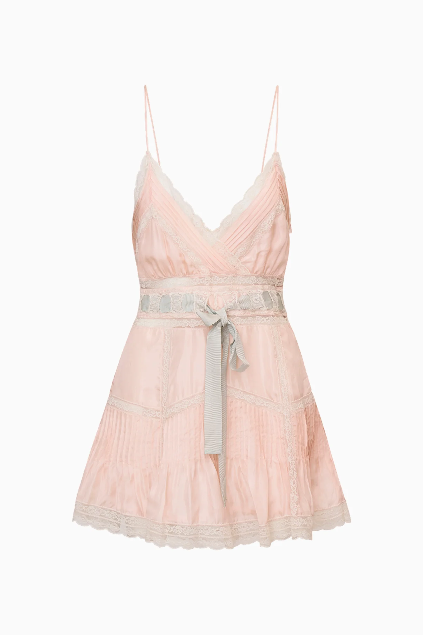 Sibelle Silk Ribbon Mini Dress