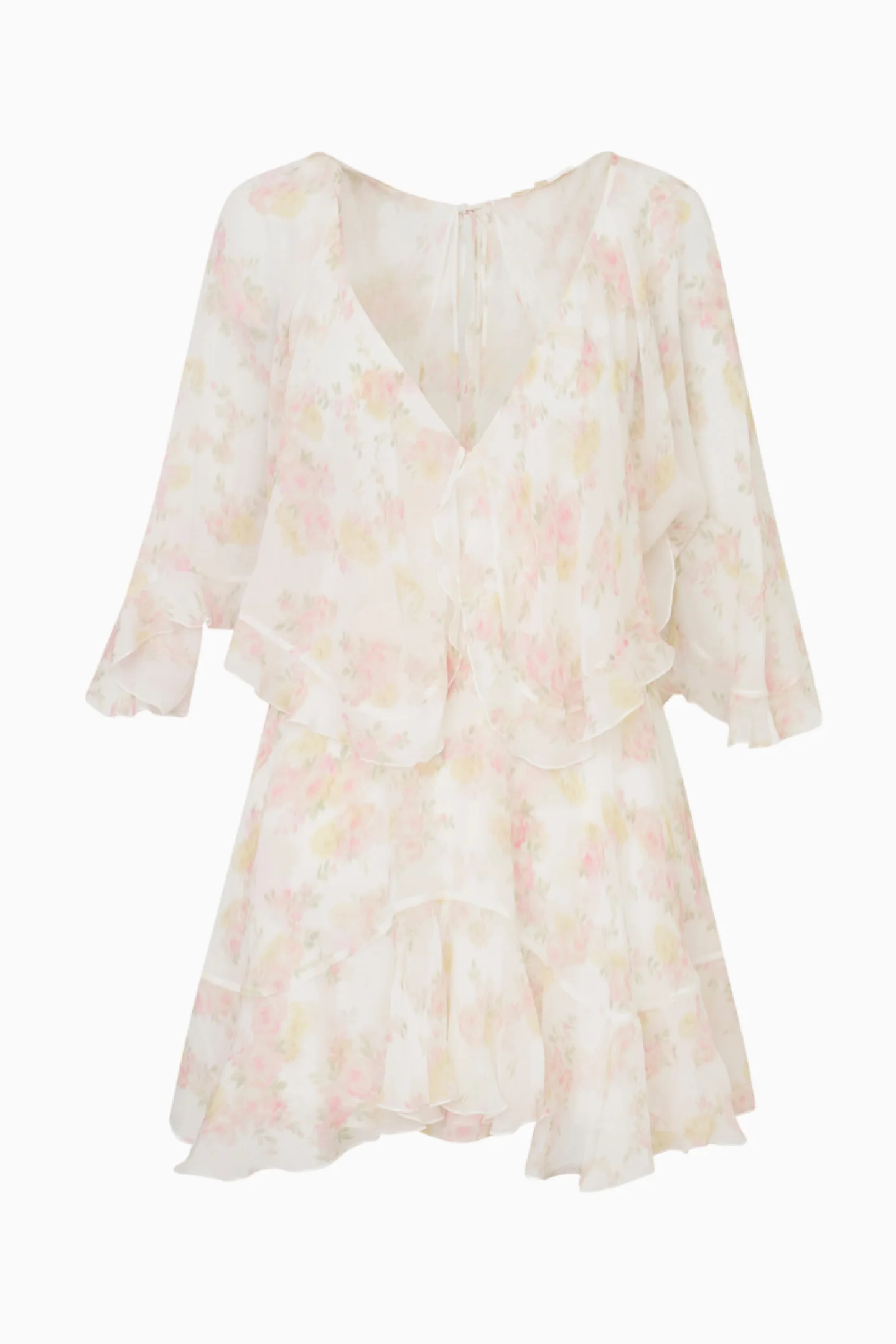 Avaline Floral Chiffon Mini Dress