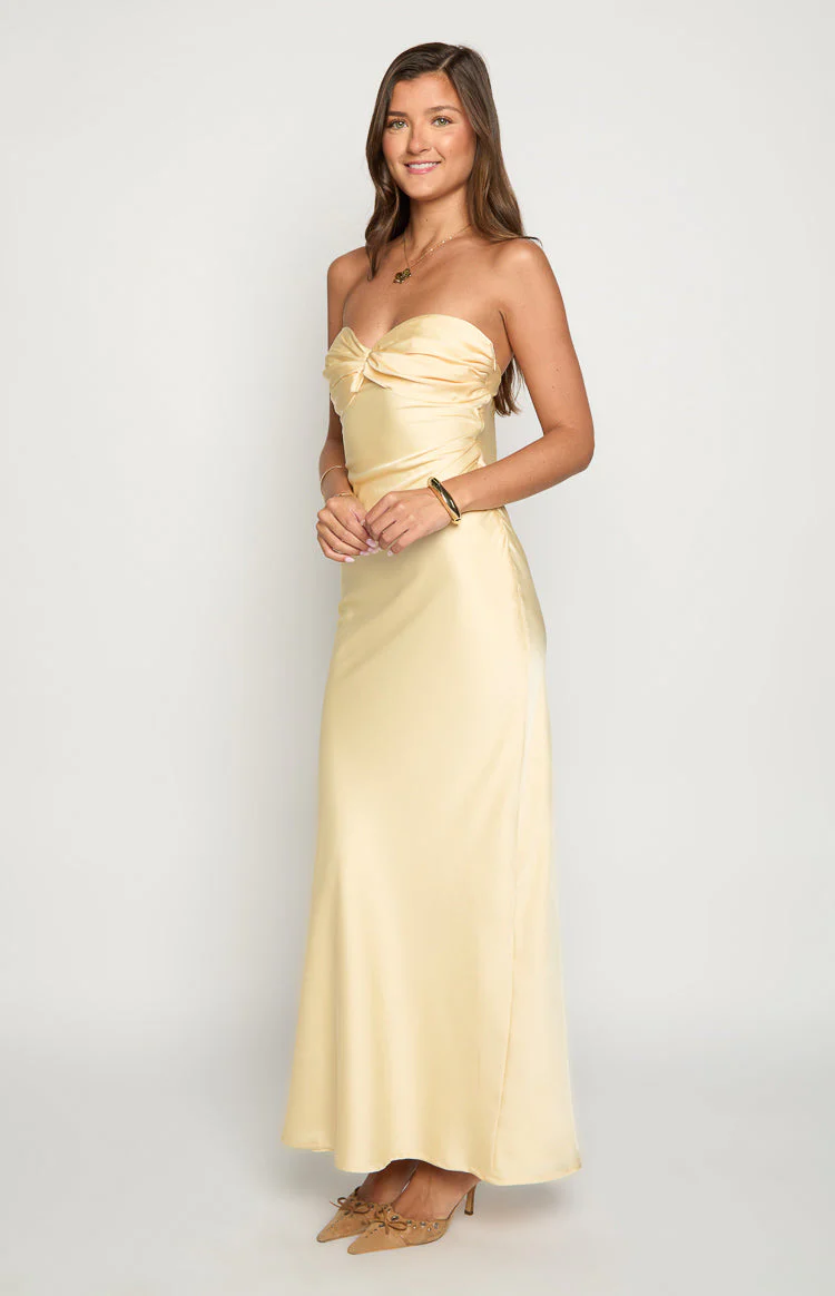 Ashley Yellow Formal Maxi Dress