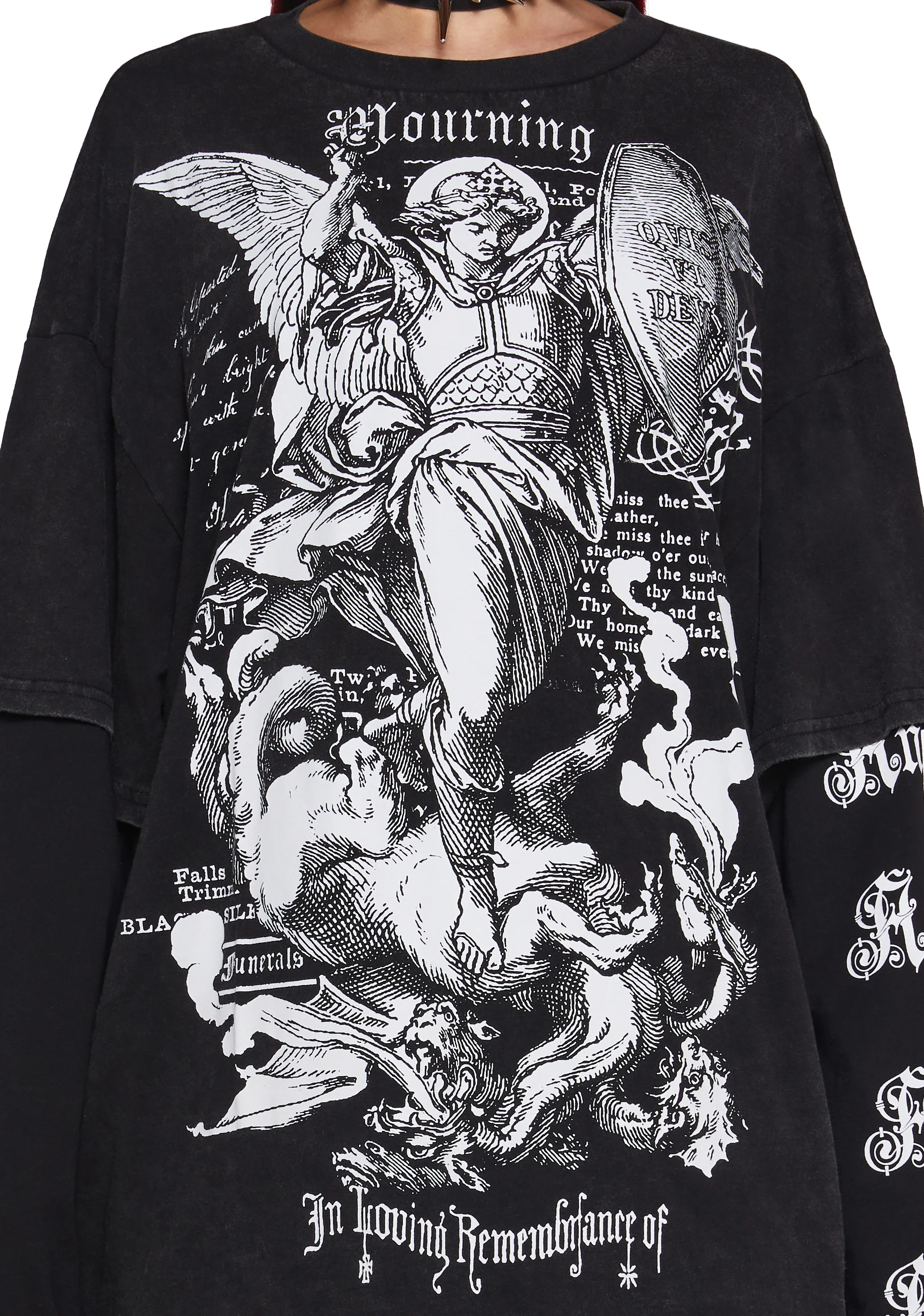 Mourning Angels Long Sleeve Top