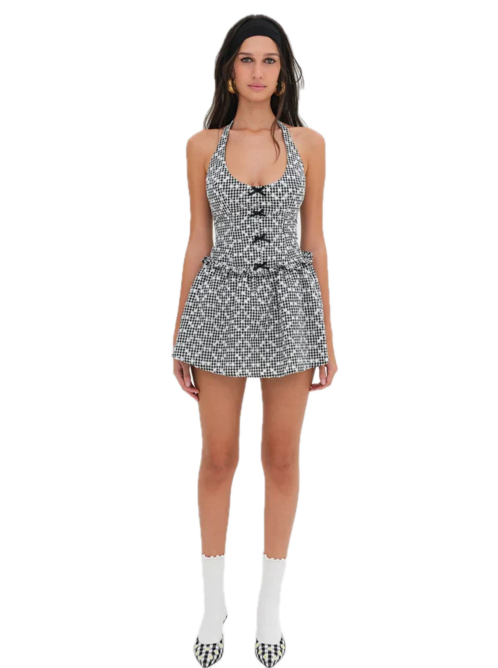 Janice Halter Mini Dress