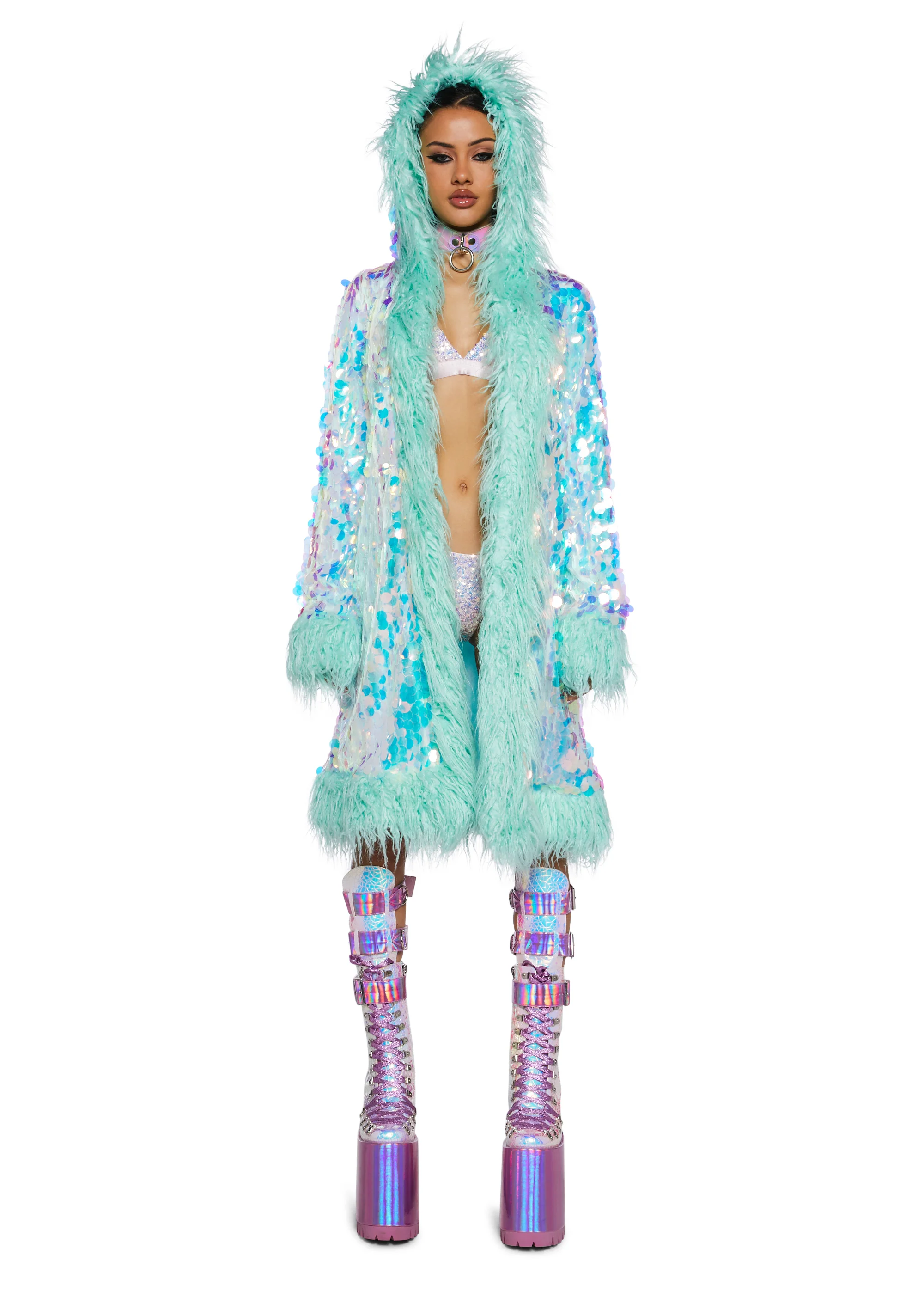 Galactic Glamgasm Sequin Coat