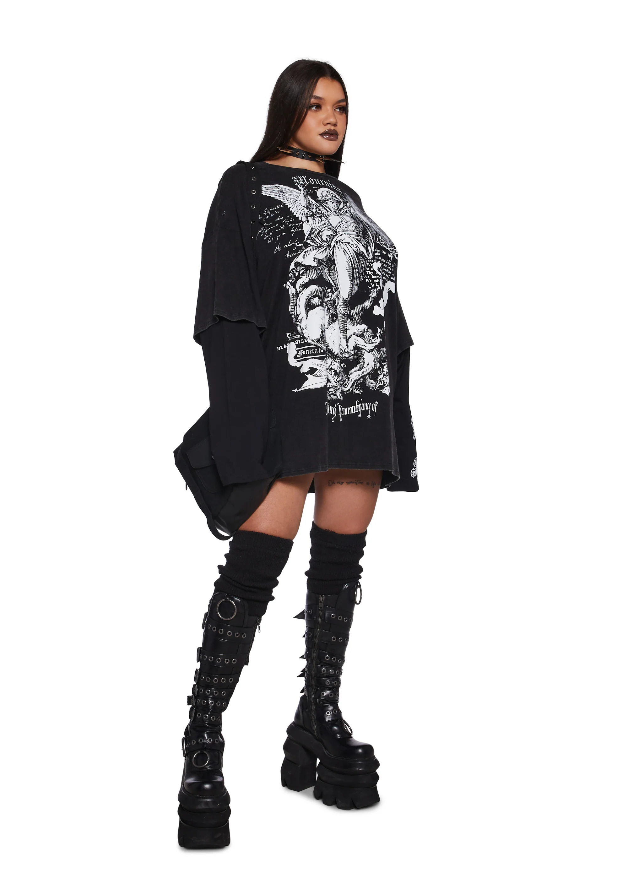Mourning Angels Long Sleeve Top