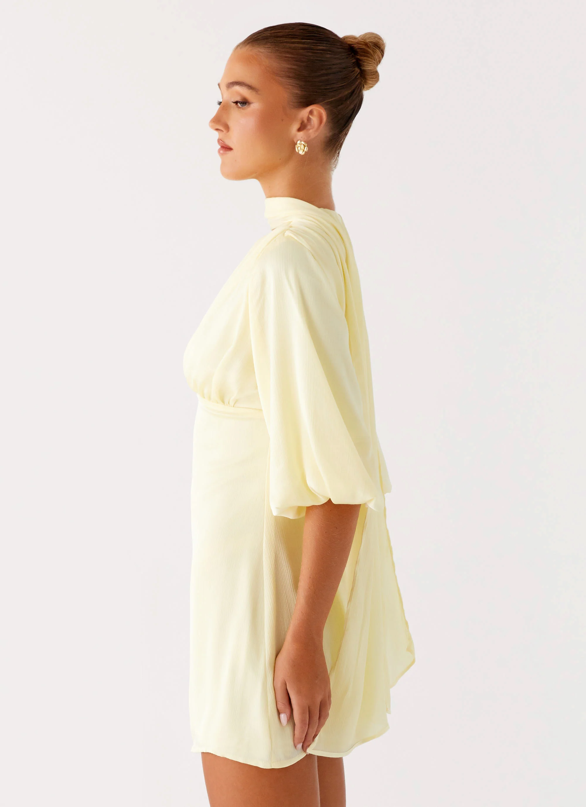 Mary Mini Dress - Yellow