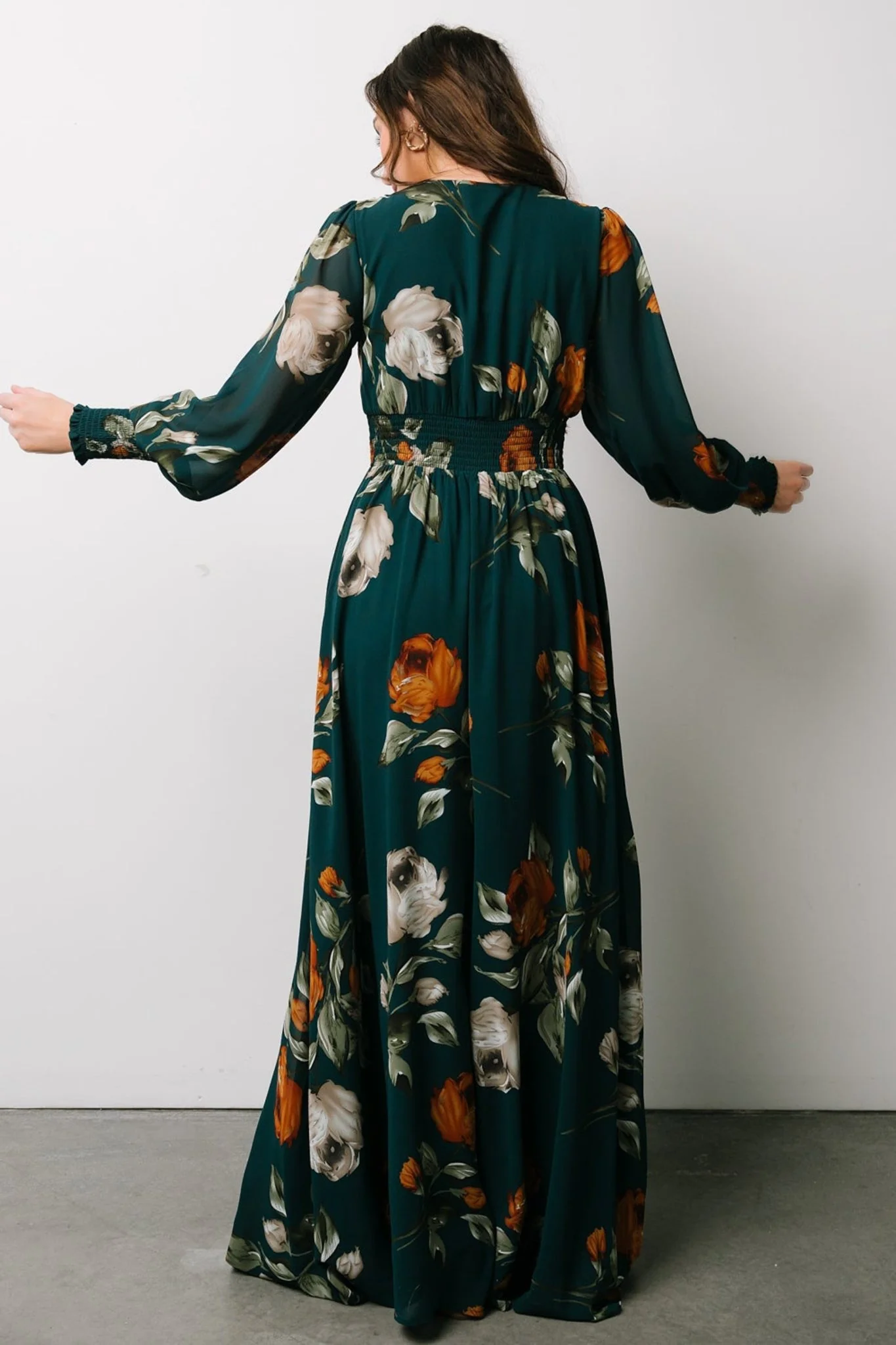 Olivia Maxi Dress | Deep Topaz Floral