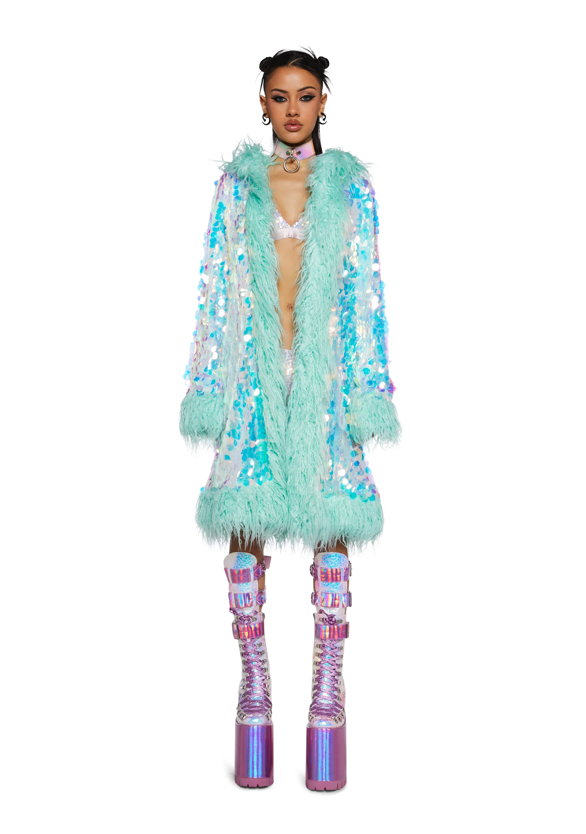 Galactic Glamgasm Sequin Coat